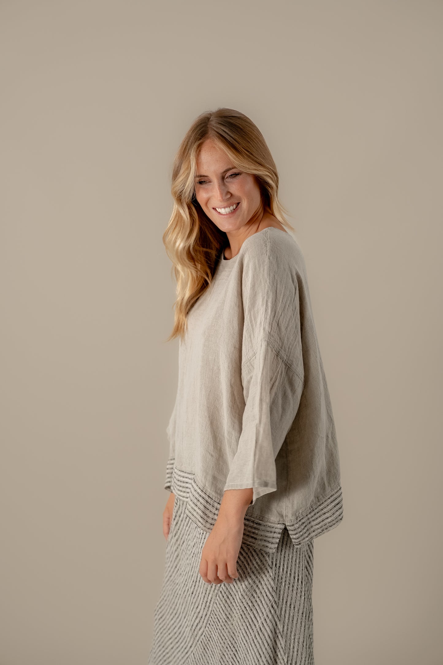 Camicia Assunta Lino Naturale CAMICIA ASSUNTA nilo 12 Bottega Di Brunella
