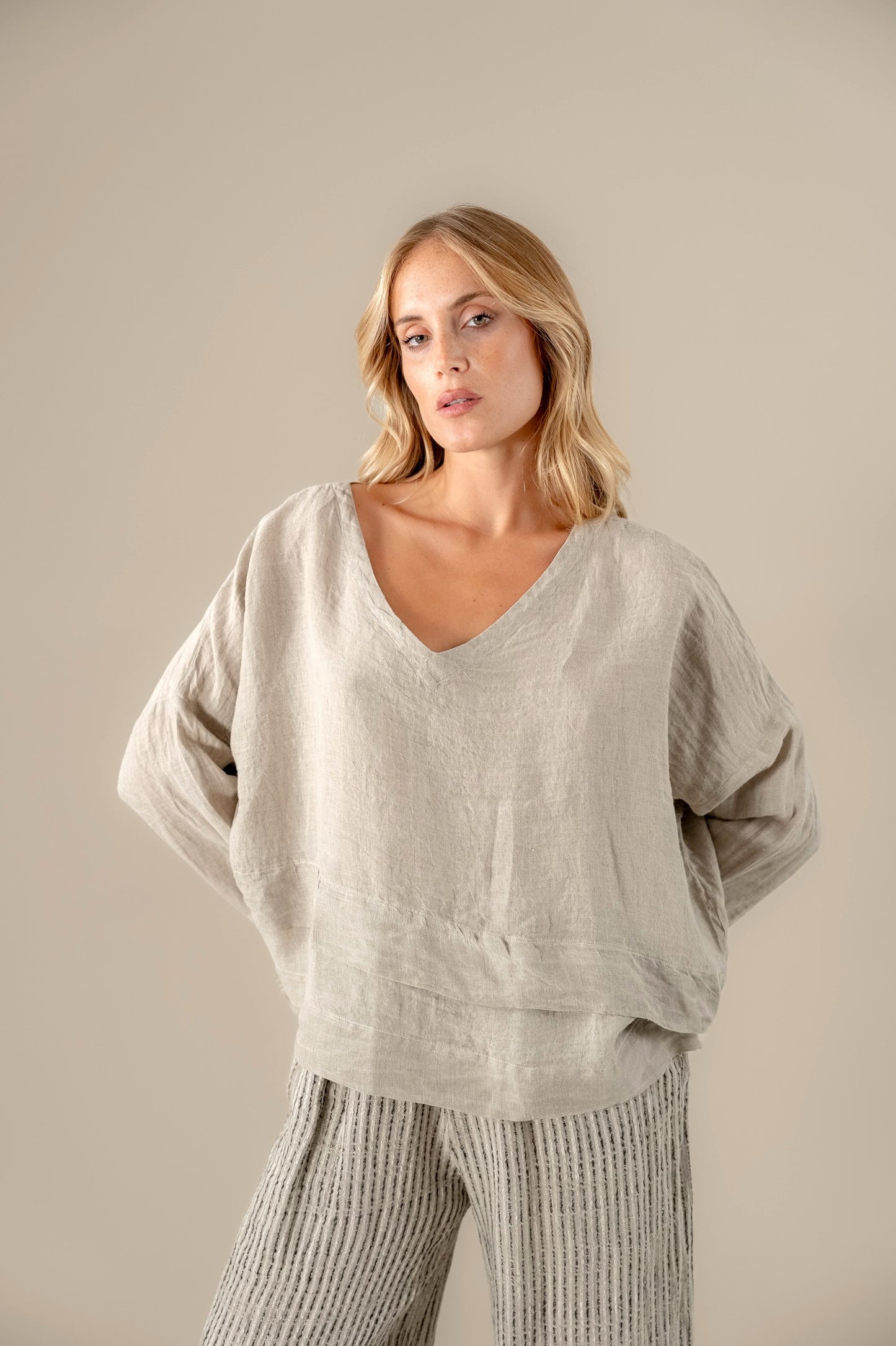 Camicia Iside Battista Naturale CAMICIA ISIDE battista 12 Bottega Di Brunella
