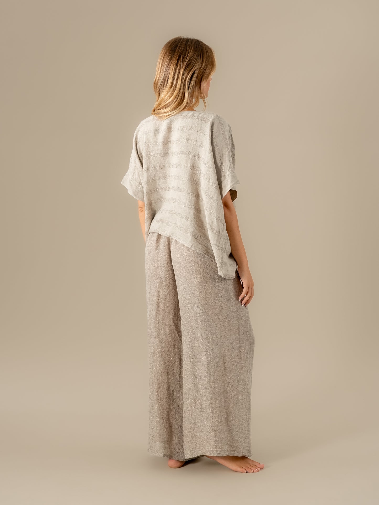 Camicia Minosse Riga Luxor Naturale CAMICIA MINOSSE riga luxor 12 Bottega Di Brunella