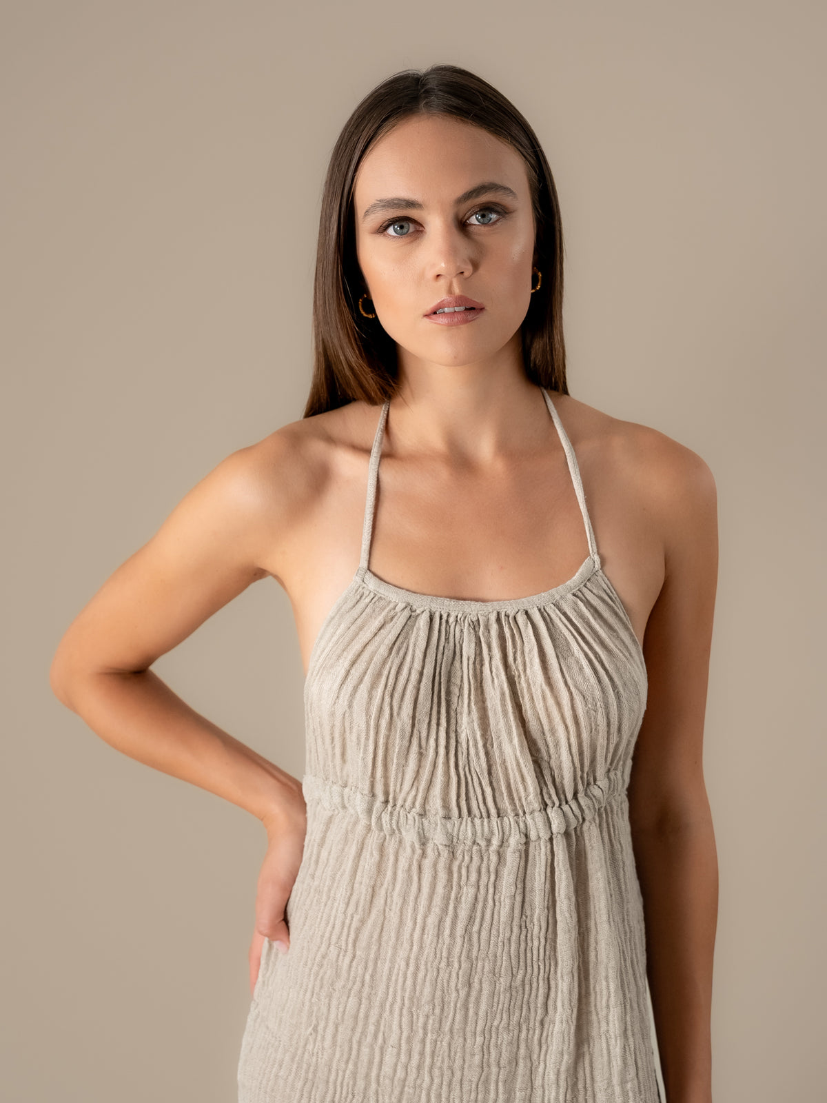 Vestito Sahara Cairo Naturale VESTITO SAHARA cairo 12 Bottega Di Brunella