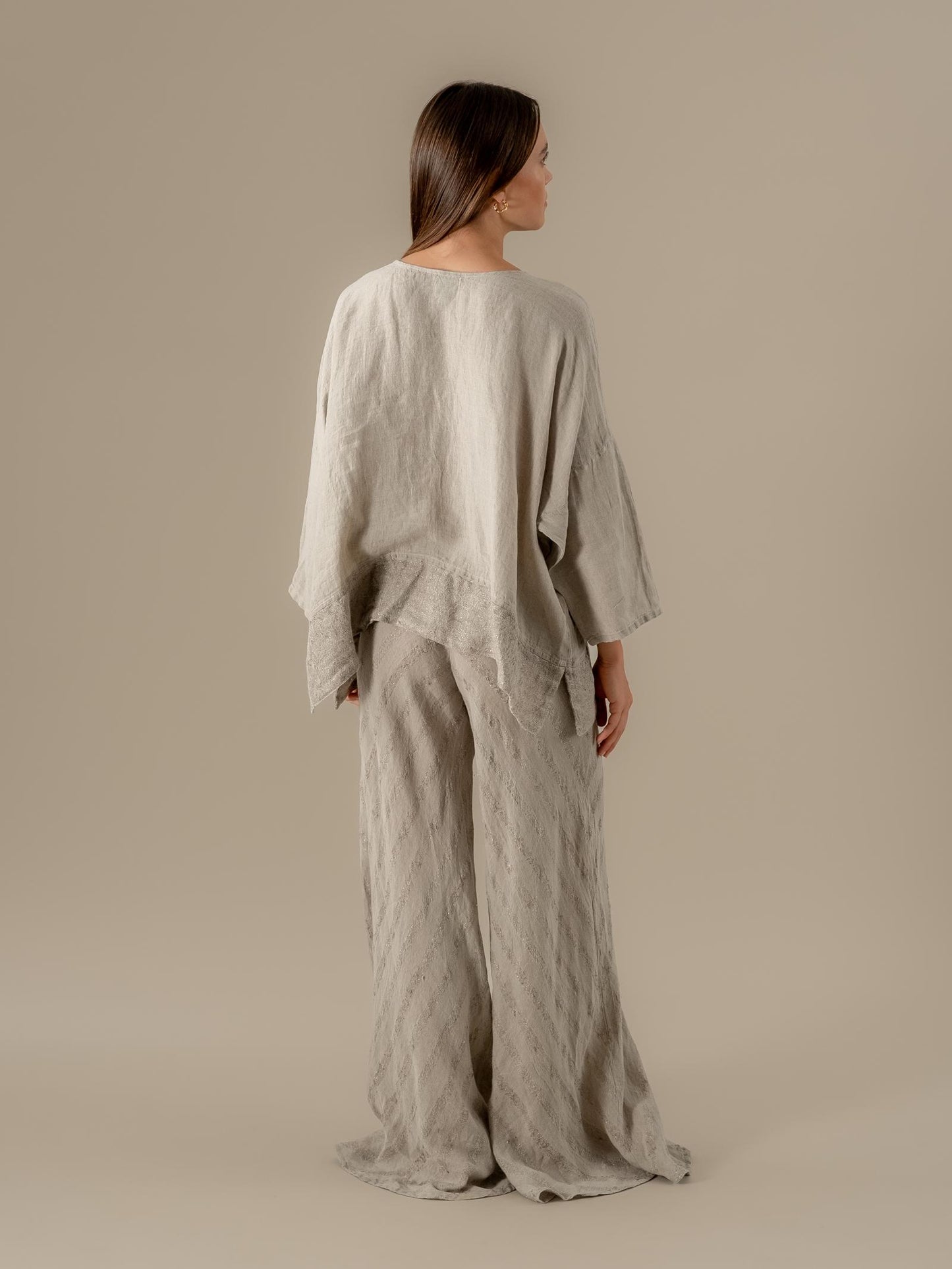 Camicia Ines Tela Luxor Naturale CAMICIA INES tela luxor 12 Bottega Di Brunella