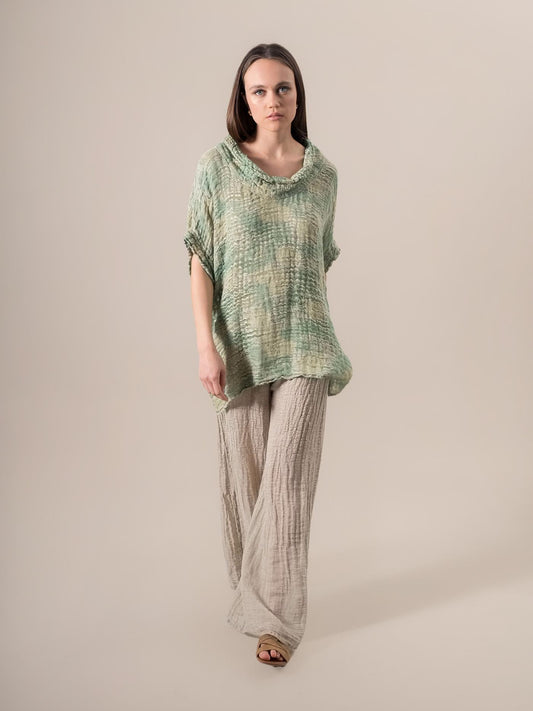 Camicia Bisanzio Garza Lemon Naturale CAMICIA BISANZIO GARZA LEMON 12 Bottega Di Brunella