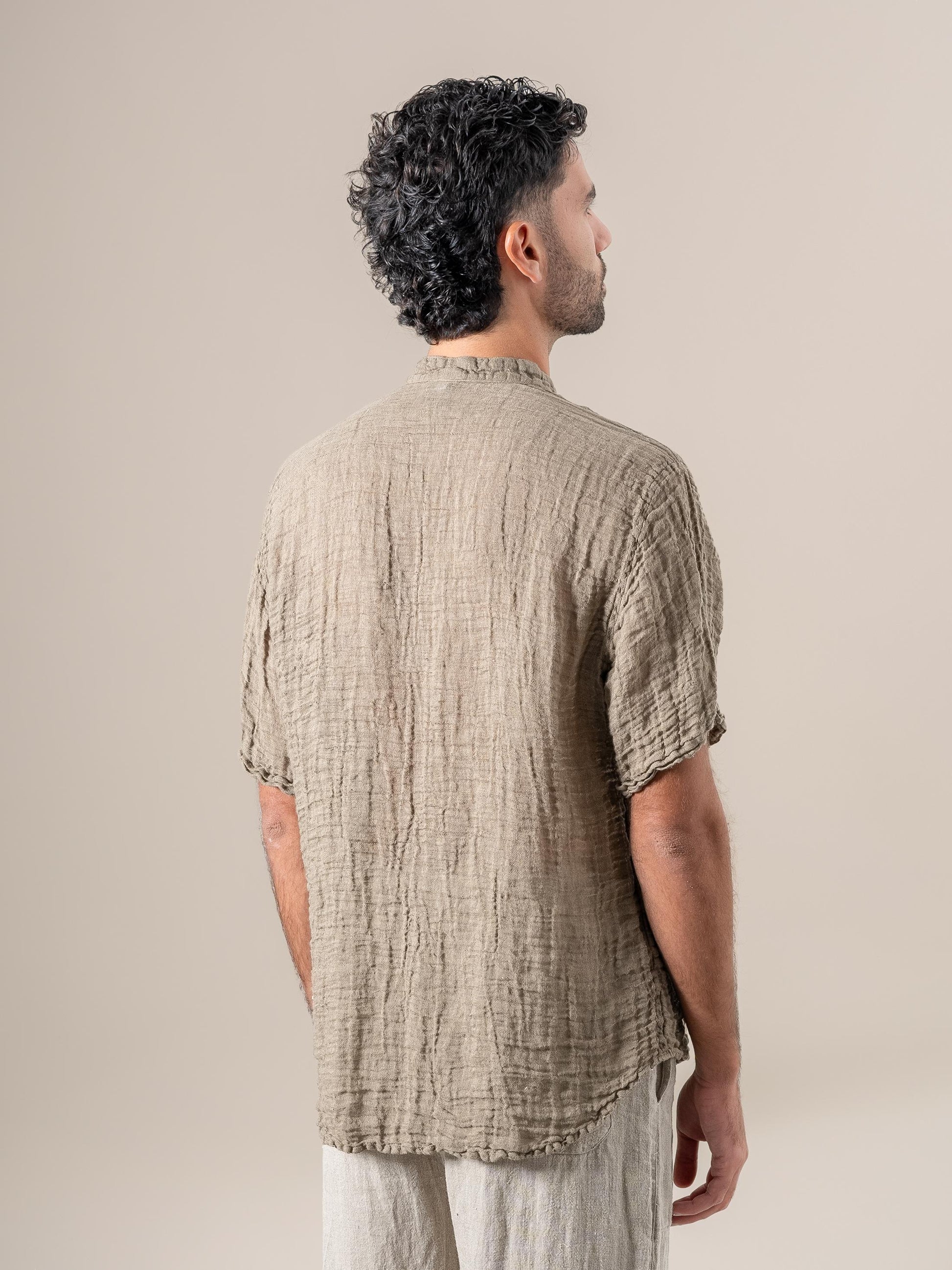 Camicia Samui Garzata Fossile CAMICIA SAMUI garzata 284 Bottega Di Brunella