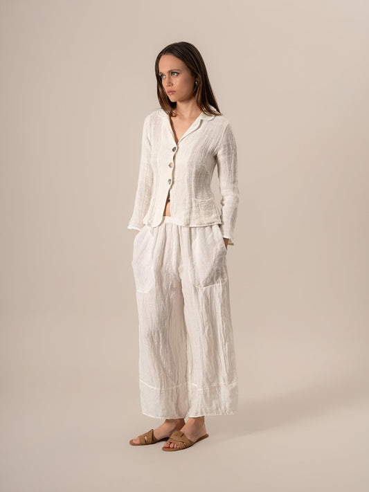 Pantalone Ragù Battista Latte PANTALONE RAGU battista 33 Bottega Di Brunella