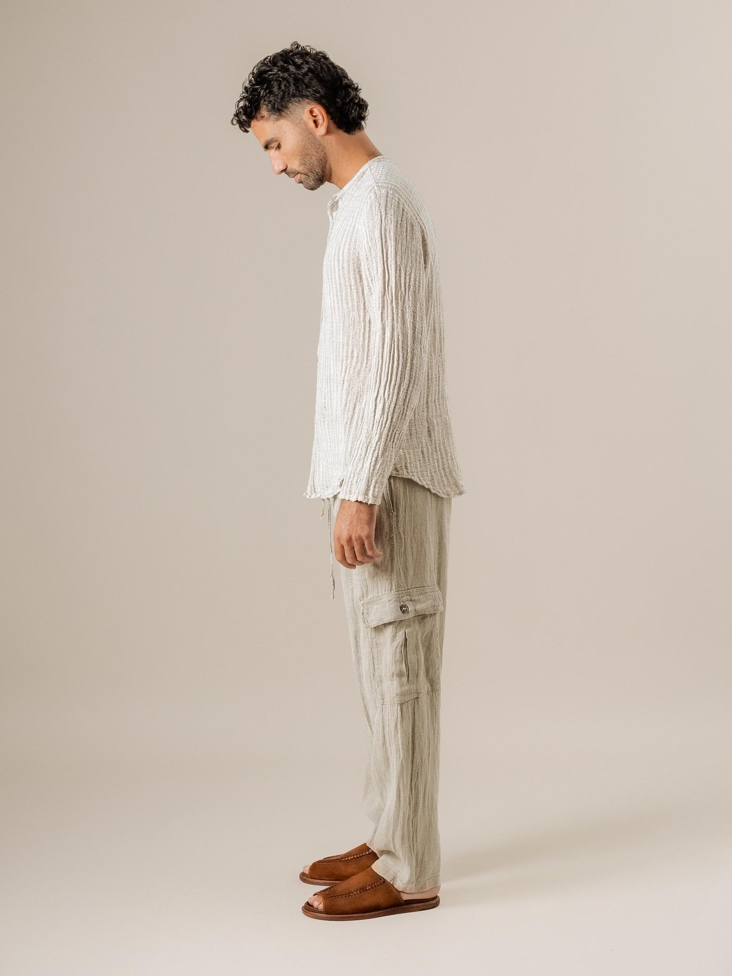Pantalone Lavoro Tela Country Naturale PANTALONE LAVORO tela country 12 Bottega Di Brunella