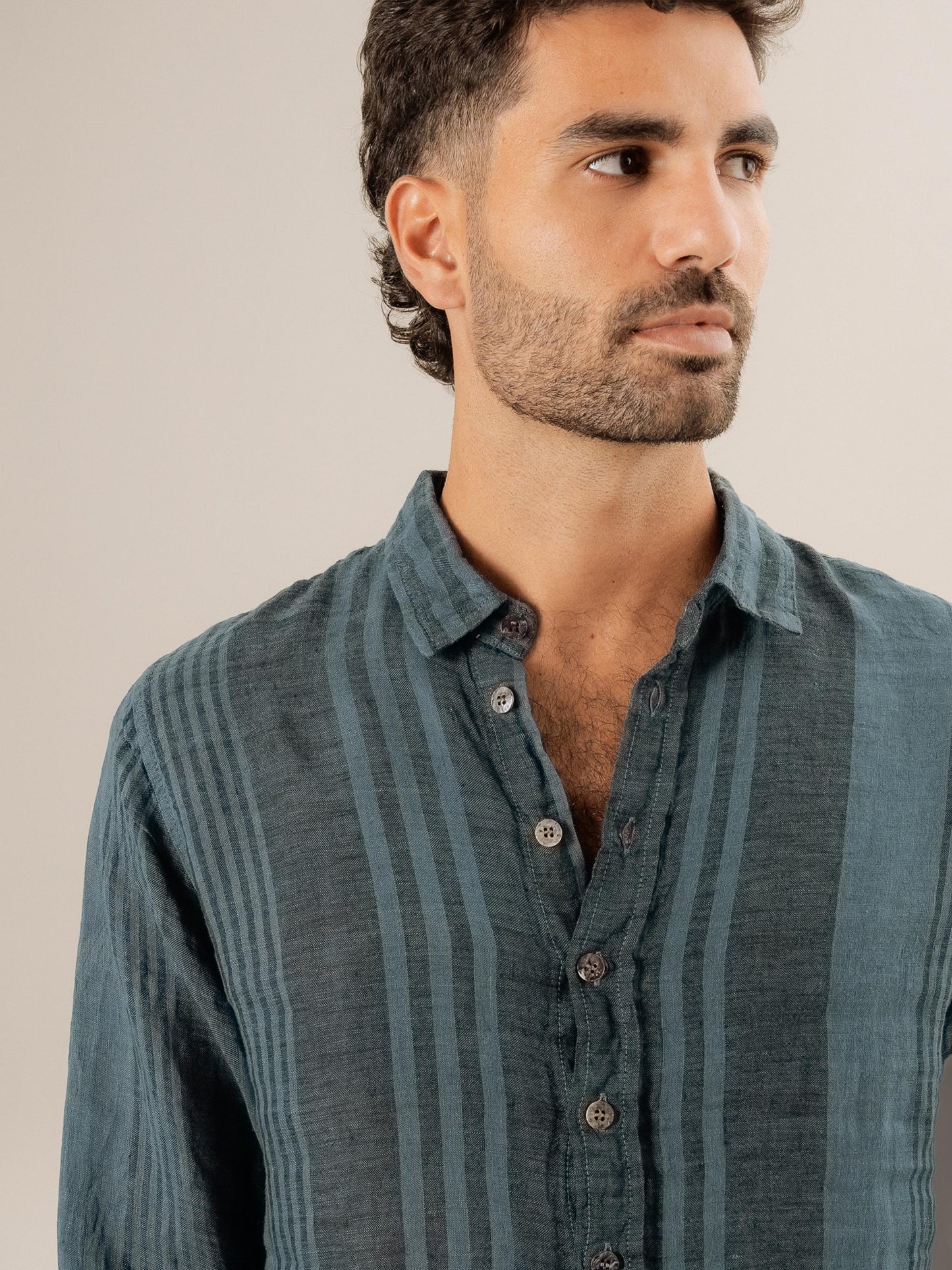 Camicia Franco Tela Moma Blu24 CAMICIA FRANCO tela moma 280 Bottega Di Brunella
