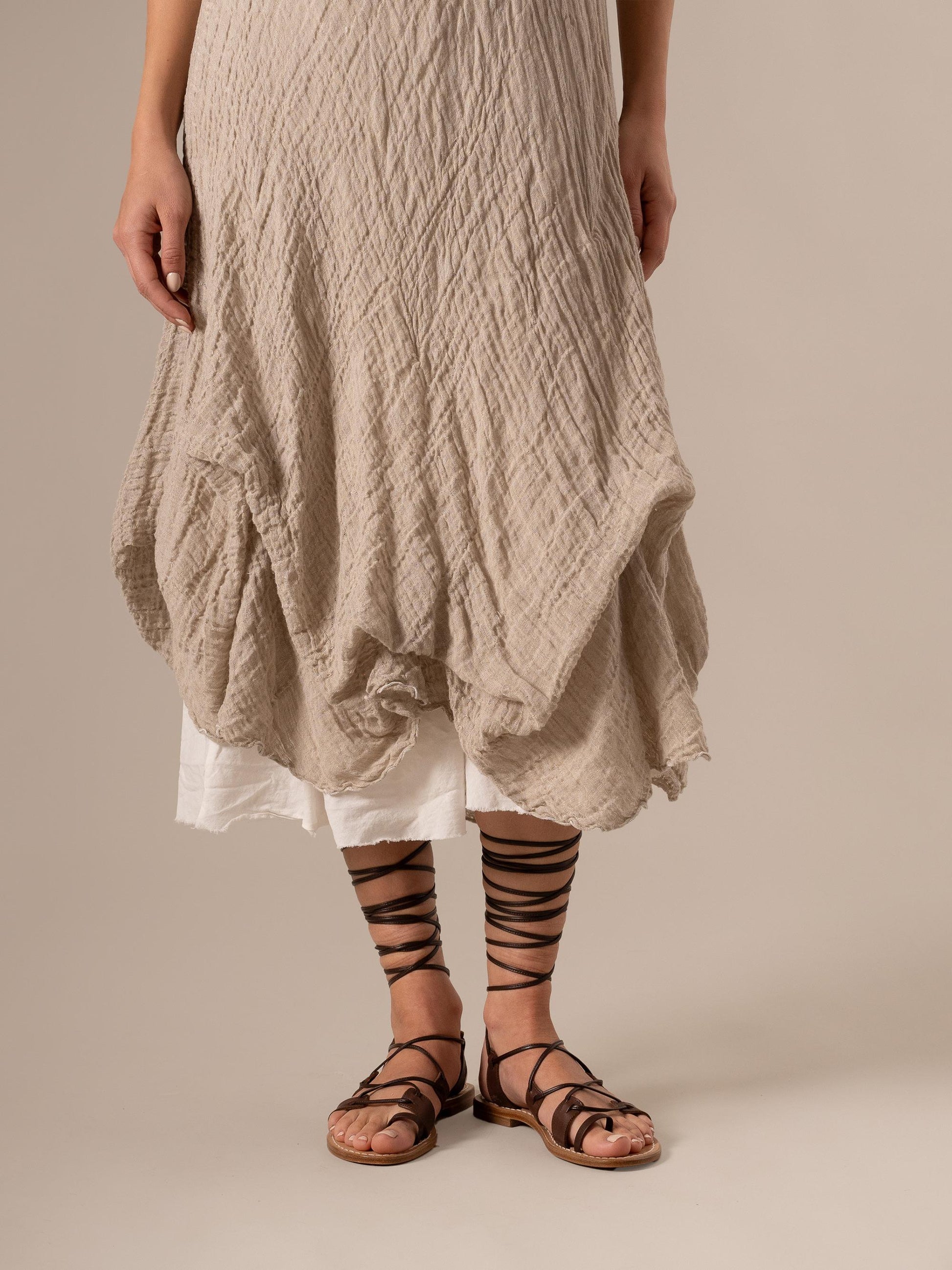 Vestito Cavalluccio Garzata Naturale VESTITO CAVALLUCCIO garzata 12 Bottega Di Brunella