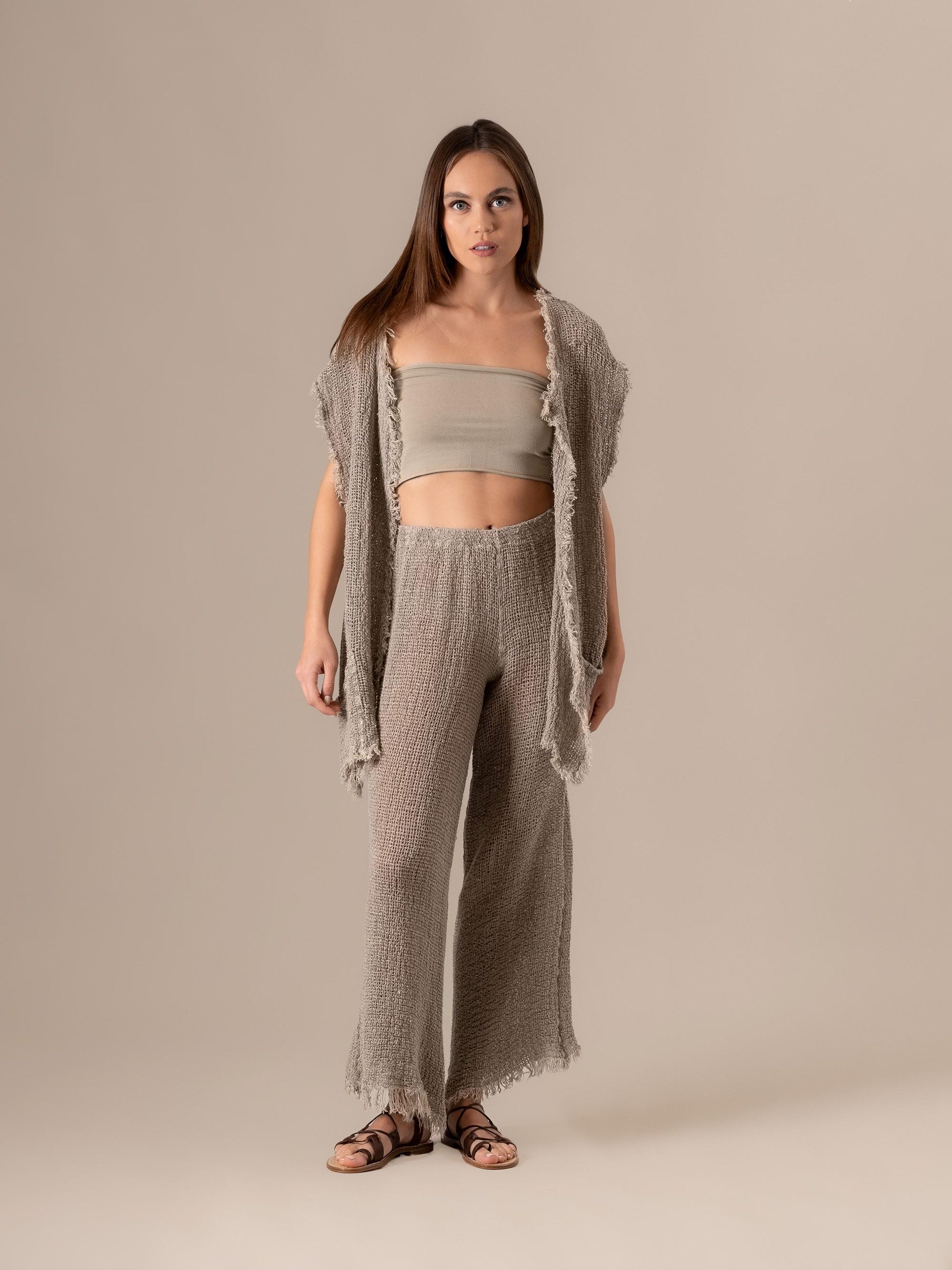 Gilet Raffaello Campagna Naturale GILET RAFFAELLO campagna 12 Bottega Di Brunella