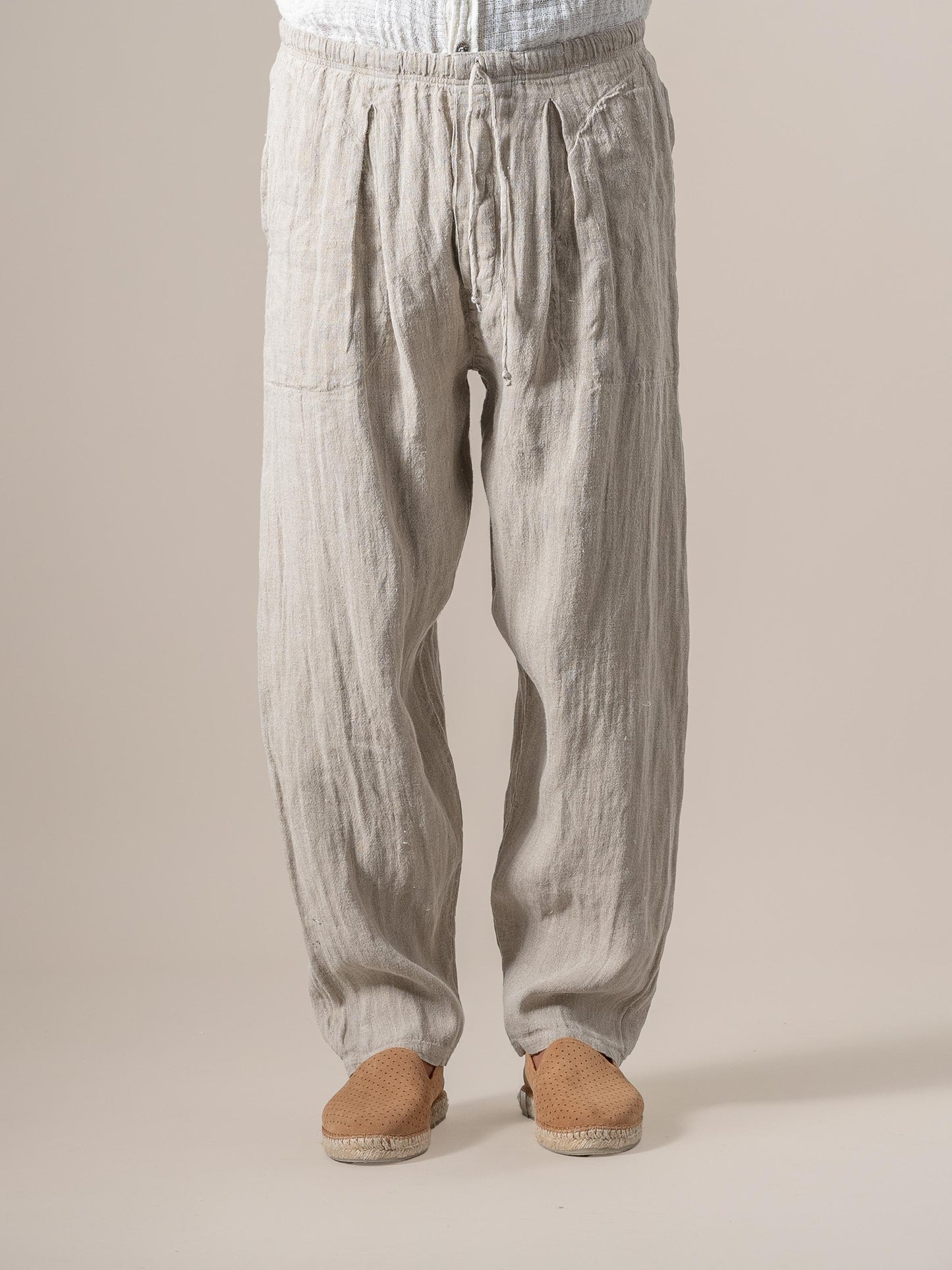 Pantalone Paolo Tela Country Naturale PANTALONE PAOLO tela country 12 Bottega Di Brunella
