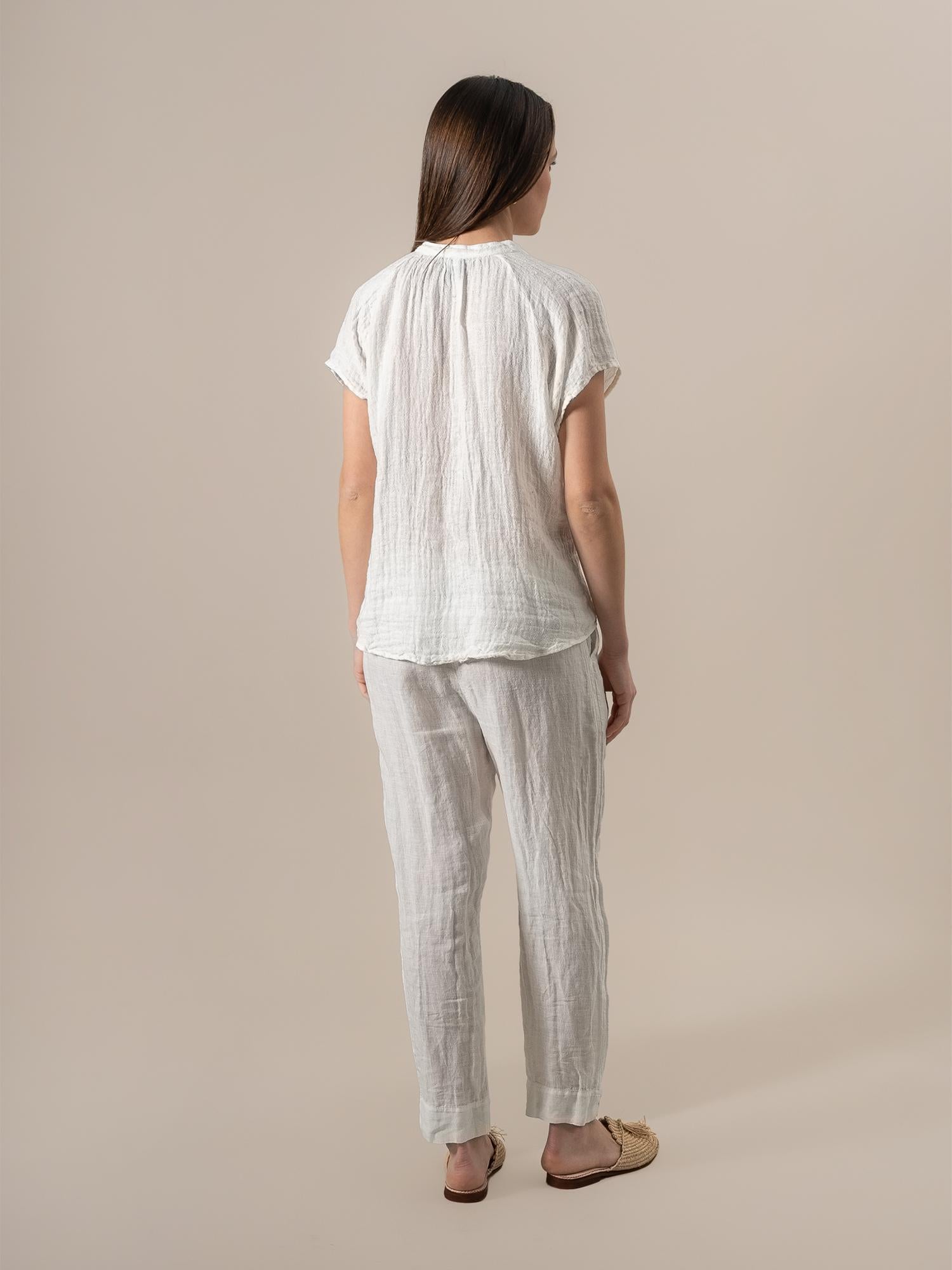 Pantalone Pegaso Battista Latte PANTALONE PEGASO battista 33 Bottega Di Brunella