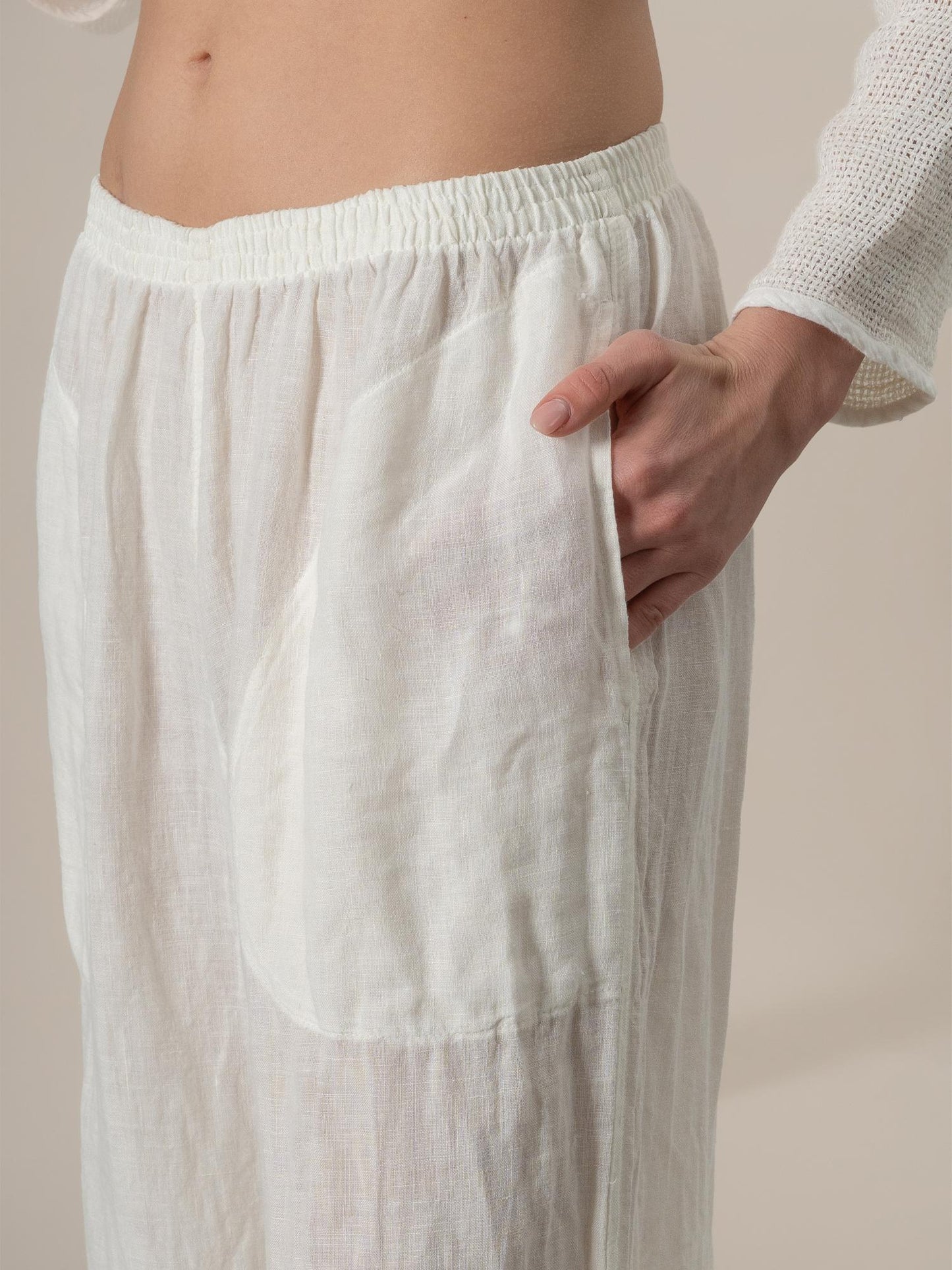 Pantalone Ragù Battista Latte PANTALONE RAGU battista 33 Bottega Di Brunella