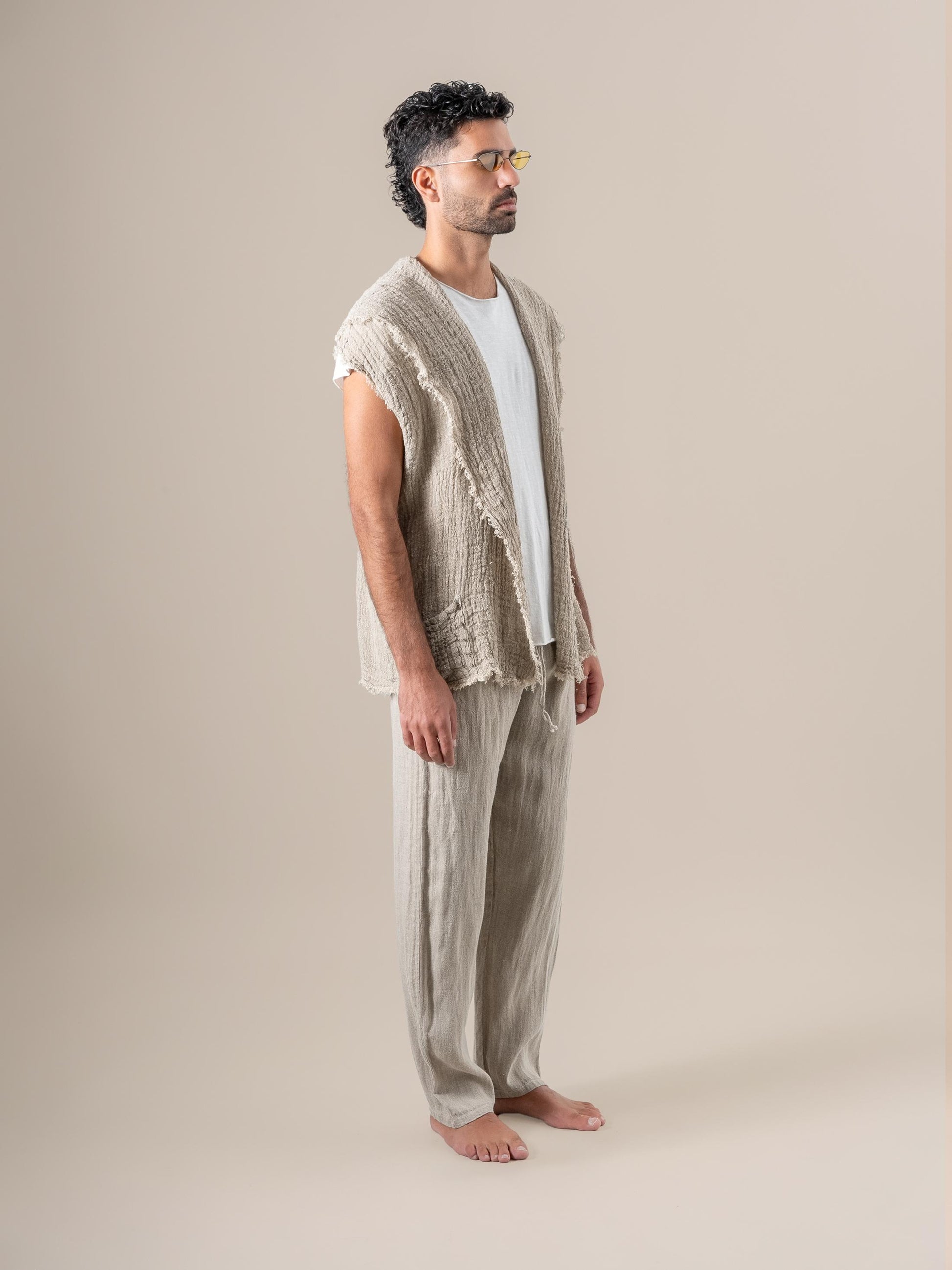 Gilet Romano di Ulivo Naturale GILET ROMANO ulivo 12 Bottega Di Brunella