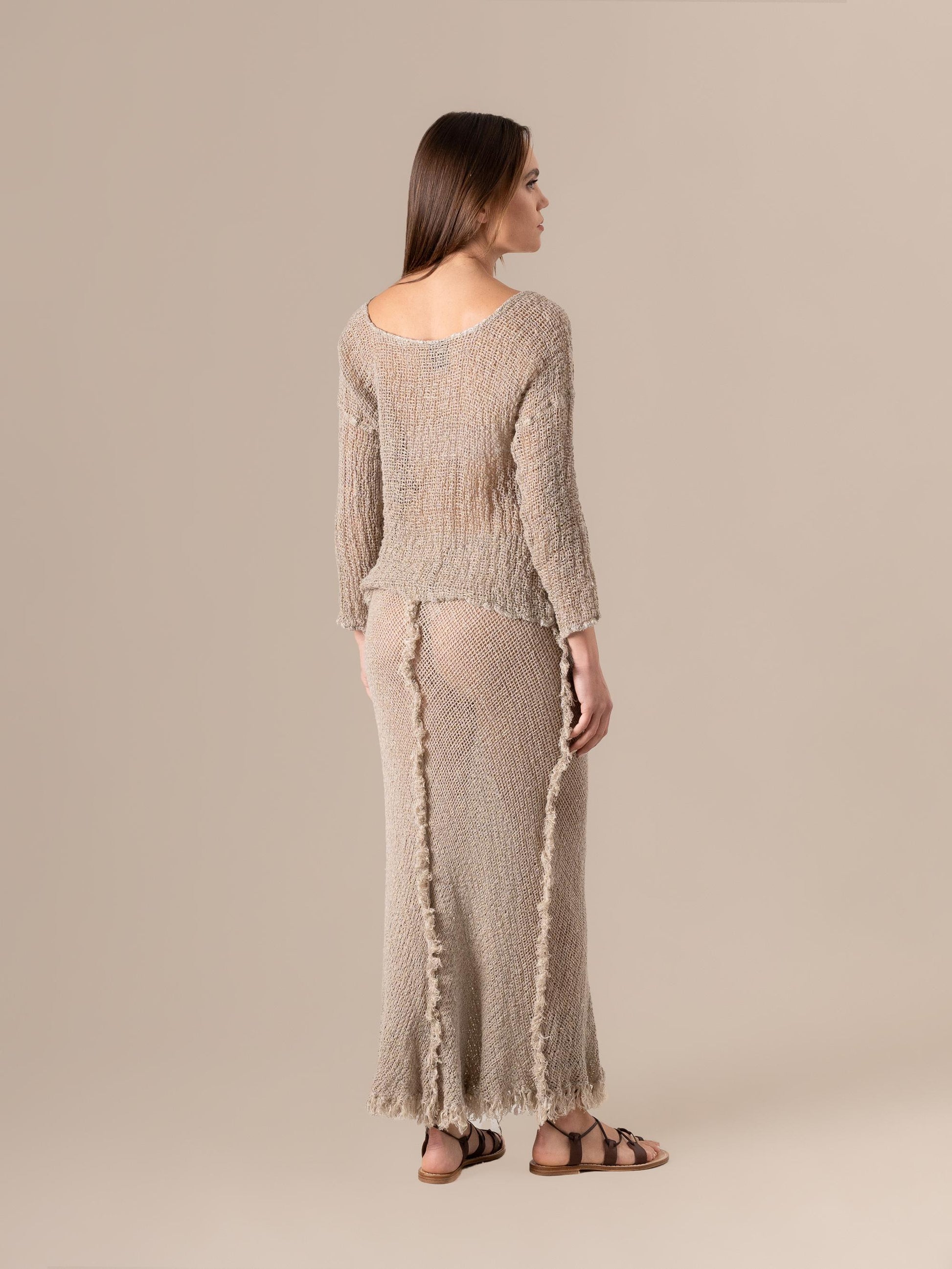 Maglia Bambusa Campagna Naturale MAGLIA BAMBUSA campagna 12 Bottega Di Brunella