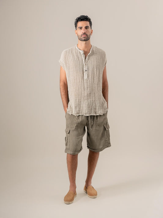 Bermuda Lavoro Tela Country Fossile BERMUDA LAVORO tela country 284 Bottega Di Brunella