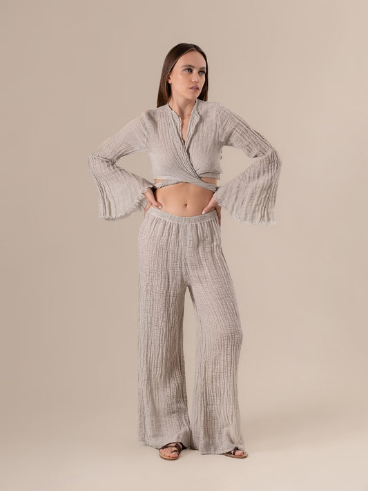 Pantalone Rock Garzata Naturale PANTALONE ROCK garzata 12 Bottega Di Brunella