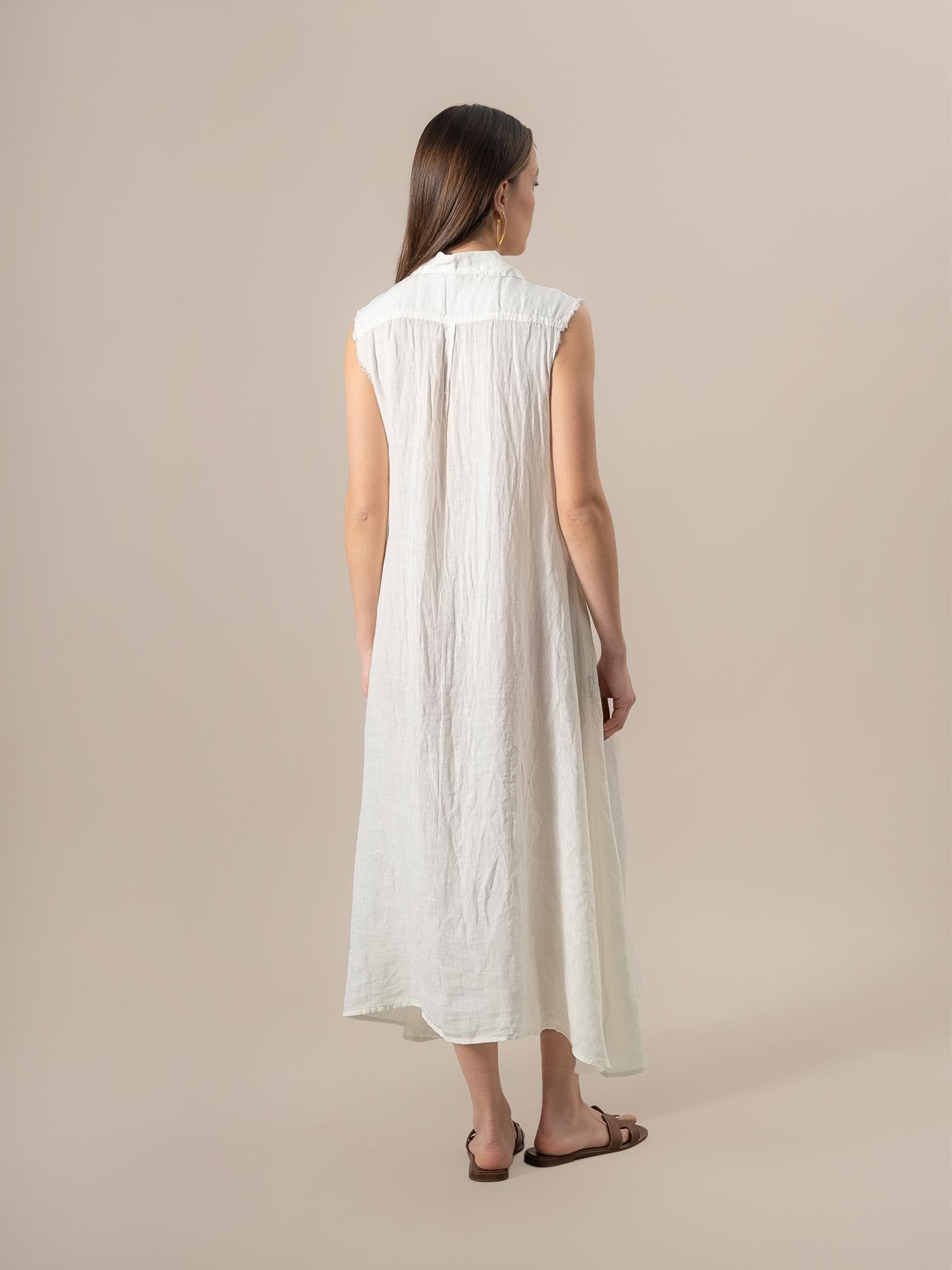 Vestito Orchidea Battista Latte VESTITO ORCHIDEA BATTISTA 33 Bottega Di Brunella