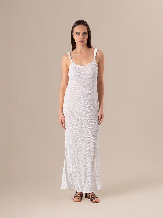 Vestito Sottoveste Maxi Garzata Latte SOTTOVESTE MAXI garzata 33 Bottega Di Brunella