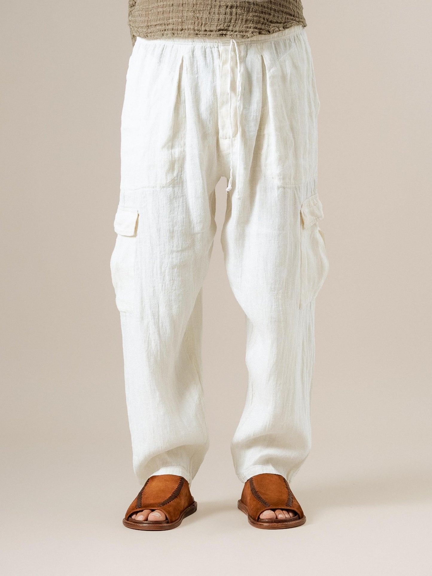 Pantalone Lavoro Tela Country Latte PANTALONE LAVORO tela country 33 Bottega Di Brunella