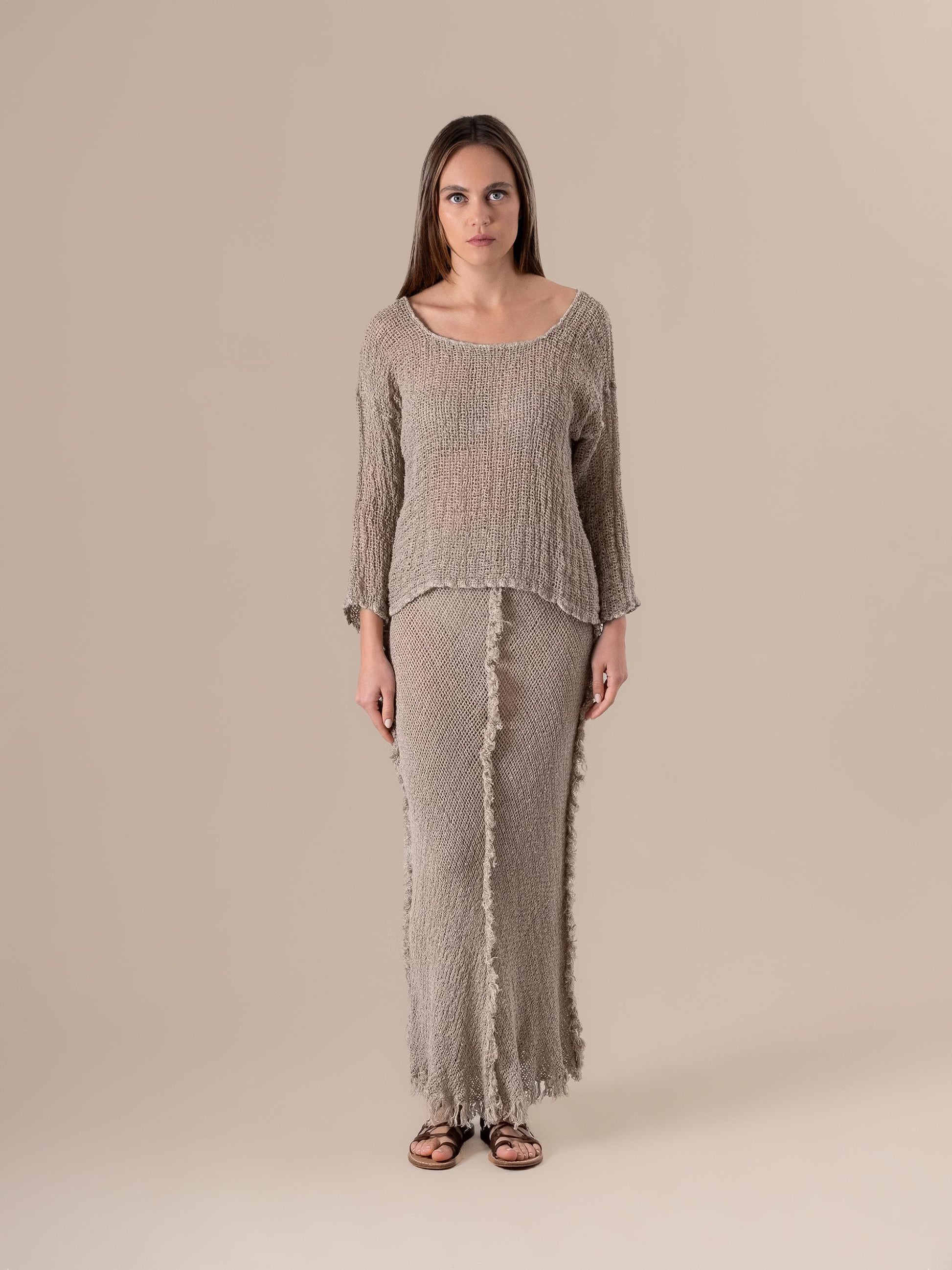 Maglia Bambusa Campagna Naturale MAGLIA BAMBUSA campagna 12 Bottega Di Brunella