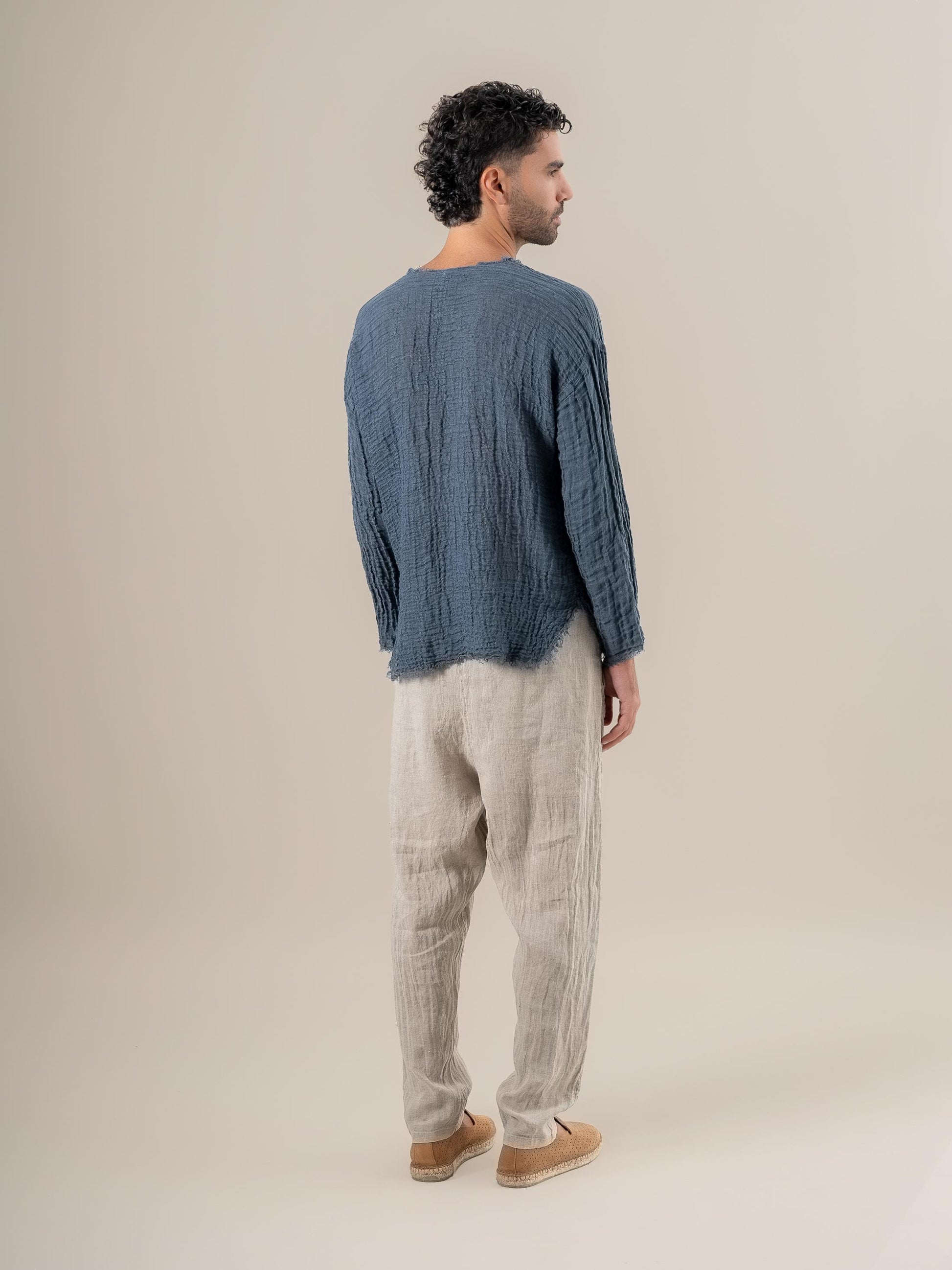 Camicia Sandokan Garzata Blu24 CAMICIA SANDOKAN garzata 280 Bottega Di Brunella