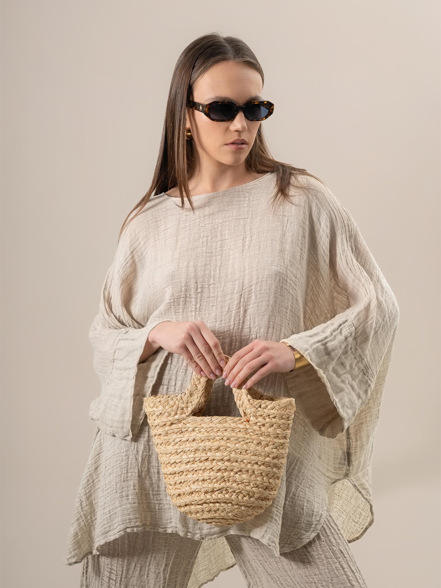 Camicia Hip Hop Garzata Naturale CAMICIA HIP HOP garzata 12 Bottega Di Brunella