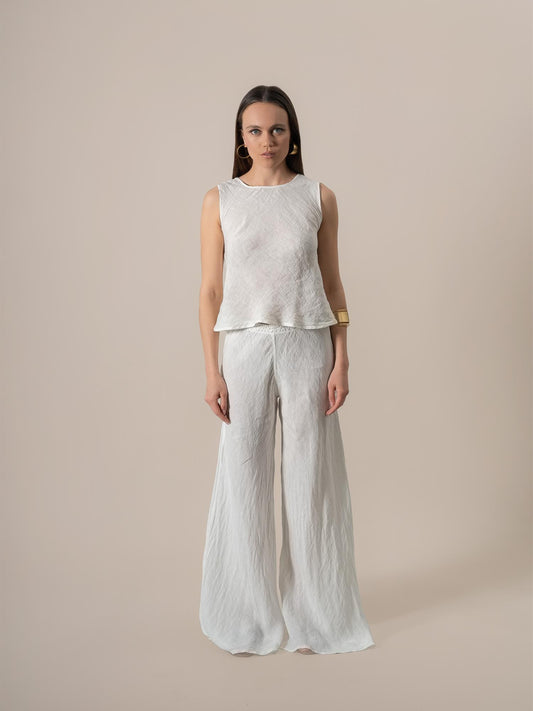 Pantalone Simone Battista Latte PANTALONE SIMONE battista 33 Bottega Di Brunella