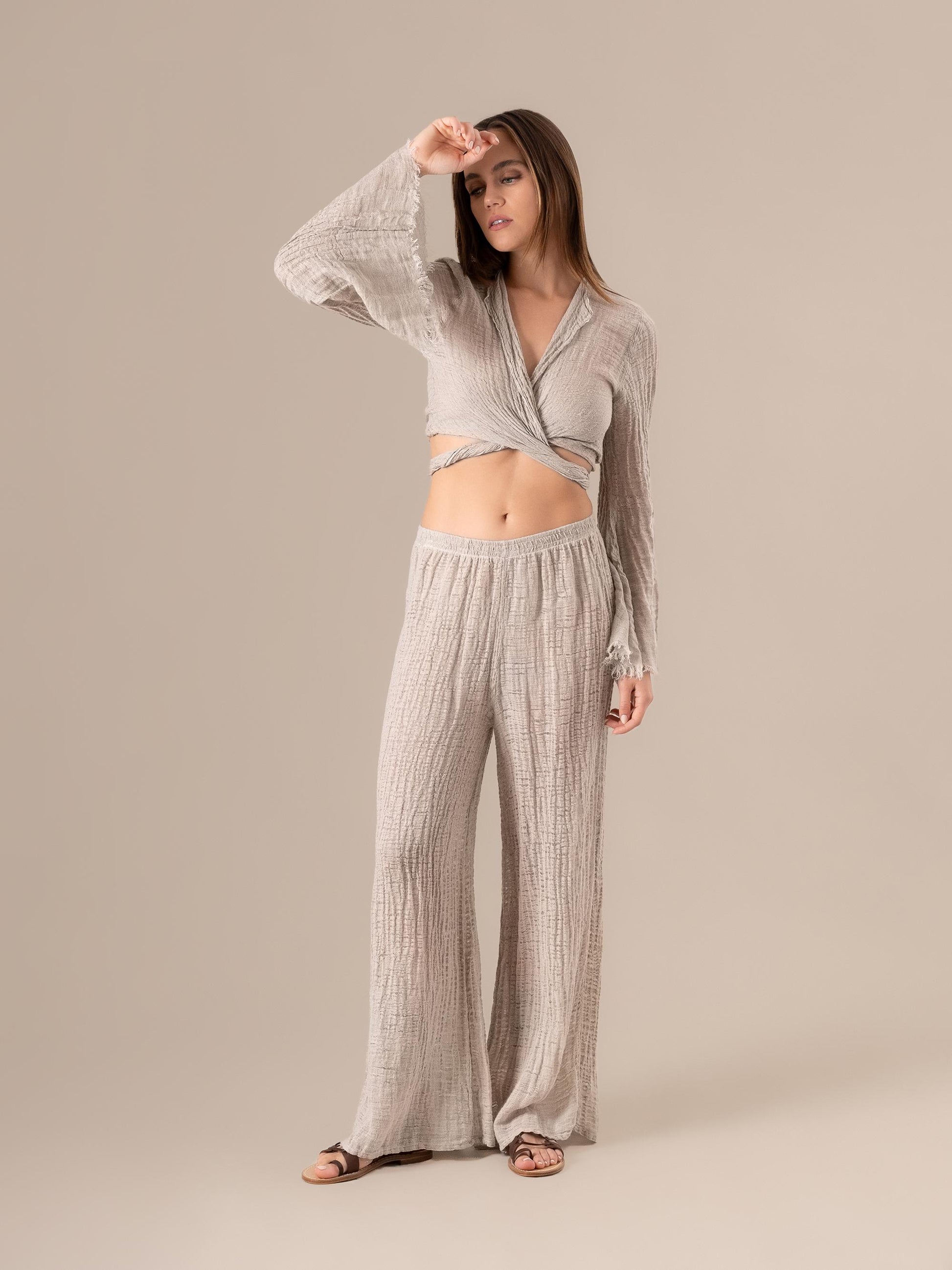 Pantalone Rock Garzata Naturale PANTALONE ROCK garzata 12 Bottega Di Brunella