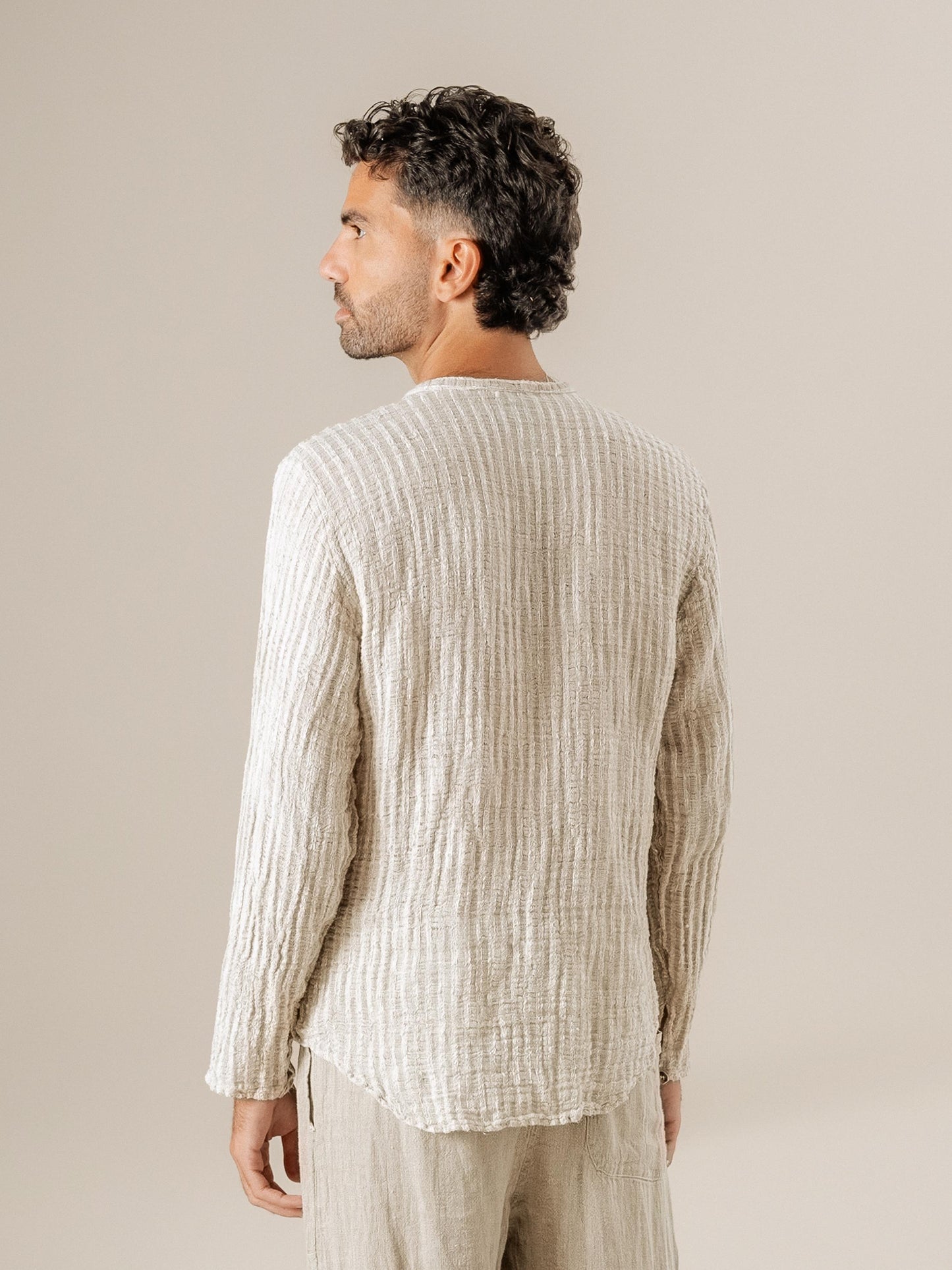 Camicia Marco Garza Uffizi Naturale CAMICIA MARCO GARZA UFFIZI 12 Bottega Di Brunella