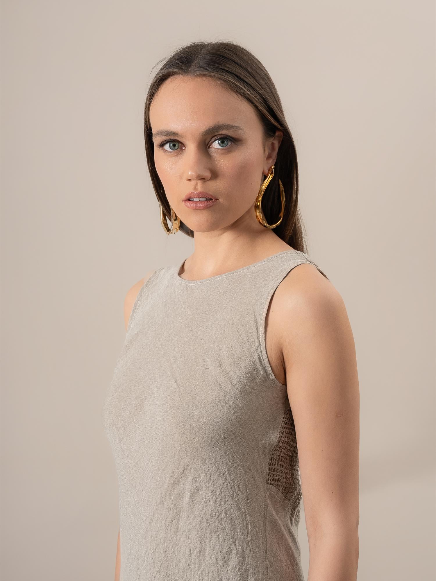 Vestito Ireneo Battista Naturale VESTITO IRENEO battista 12 Bottega Di Brunella