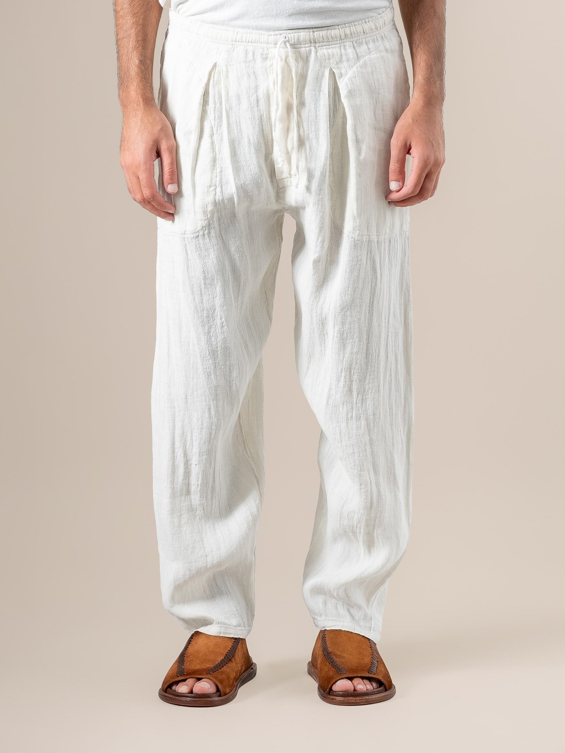 Pantalone Paolo Tela Country Latte PANTALONE PAOLO tela country 33 Bottega Di Brunella