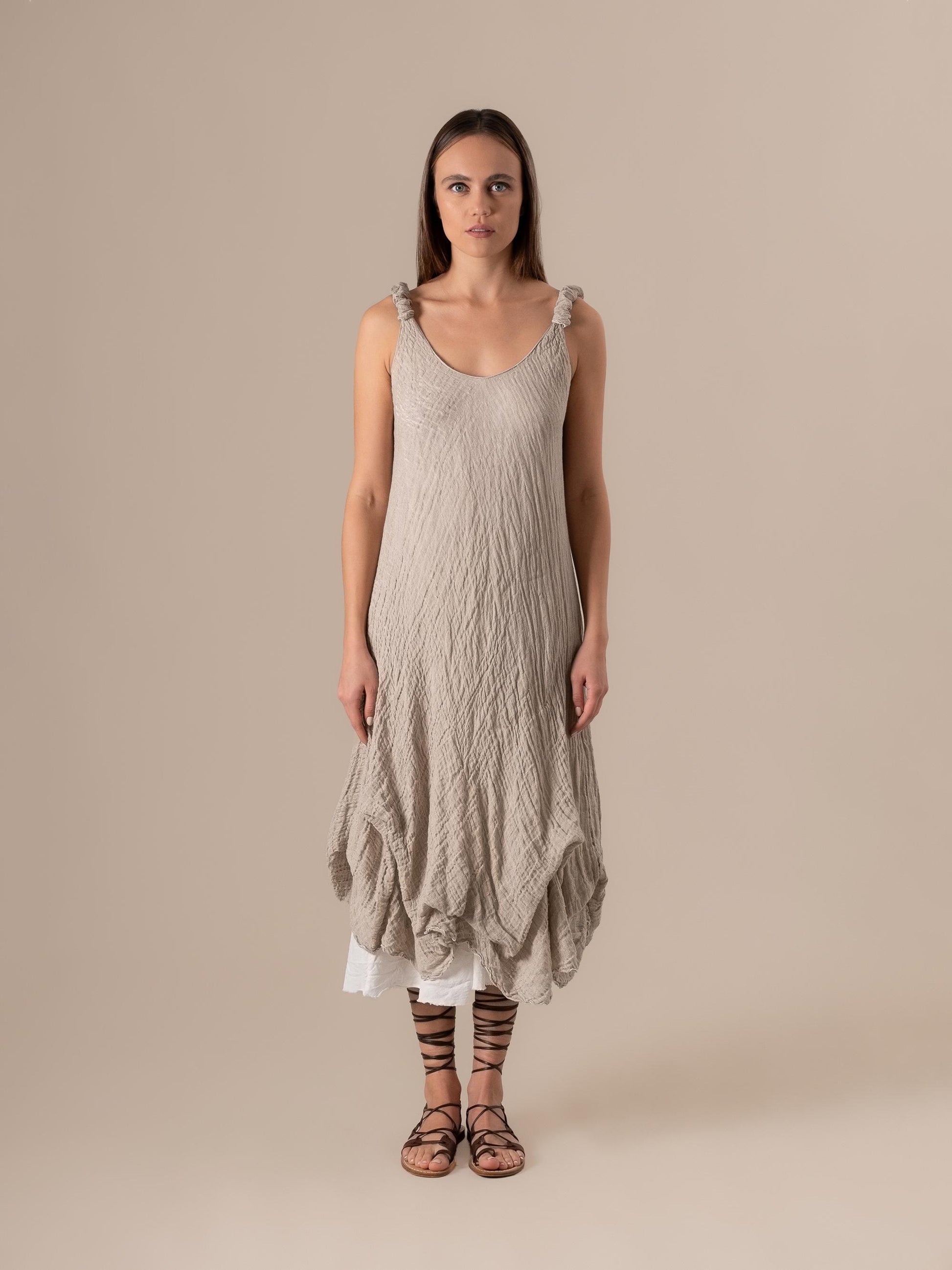 Vestito Cavalluccio Garzata Naturale VESTITO CAVALLUCCIO garzata 12 Bottega Di Brunella