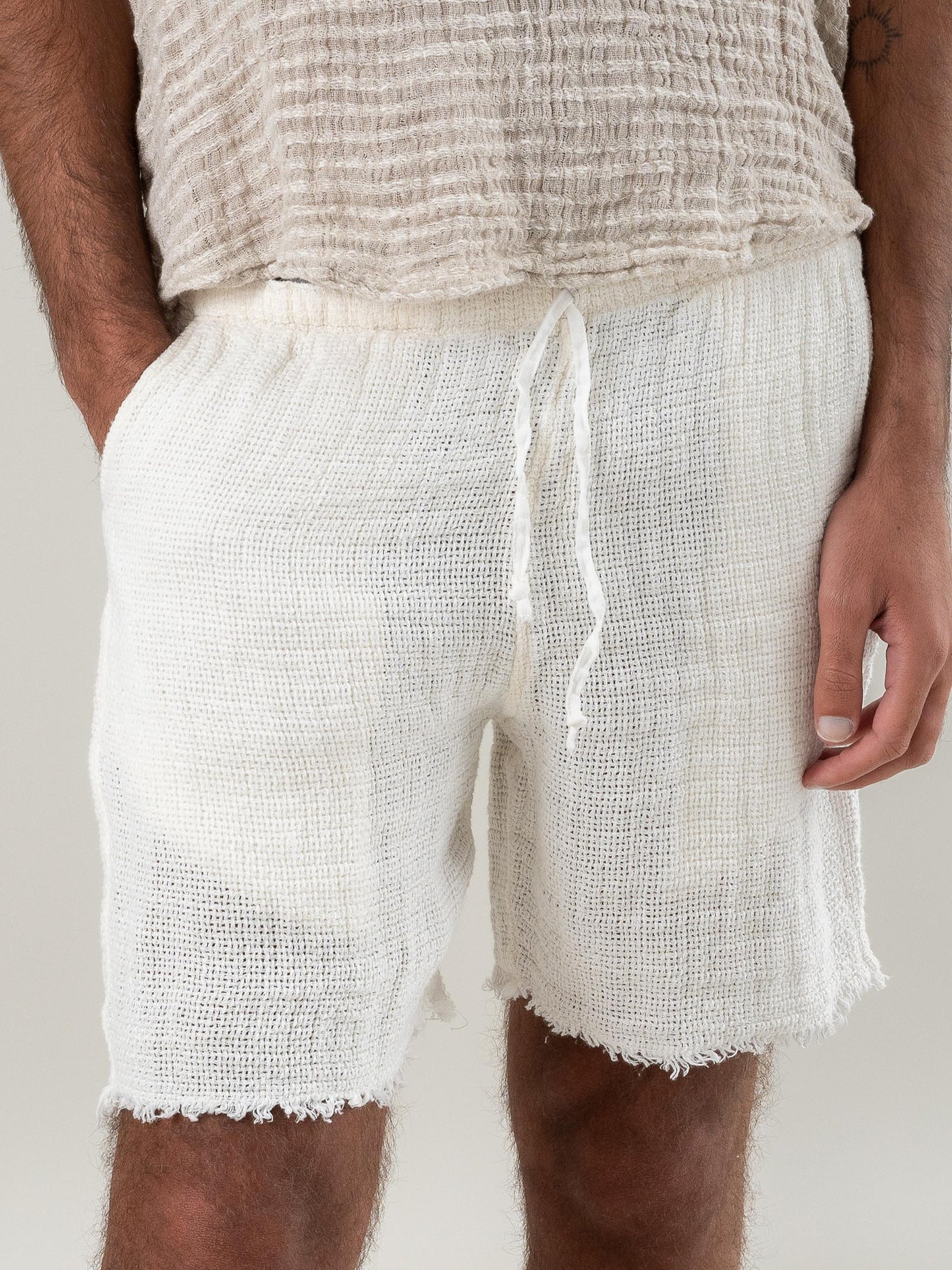 Shorts Amalfi Aida Latte SHORT AMALFI aida 33 Bottega Di Brunella