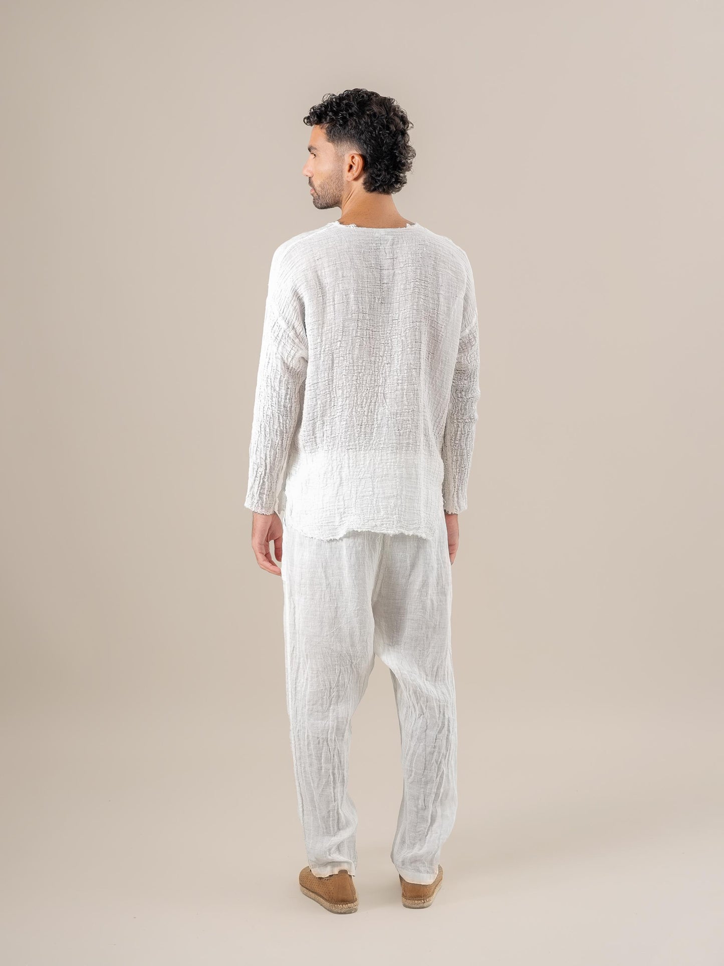 Pantalone Agathos Battista Latte PANTALONE AGATHOS battista 33 Bottega Di Brunella