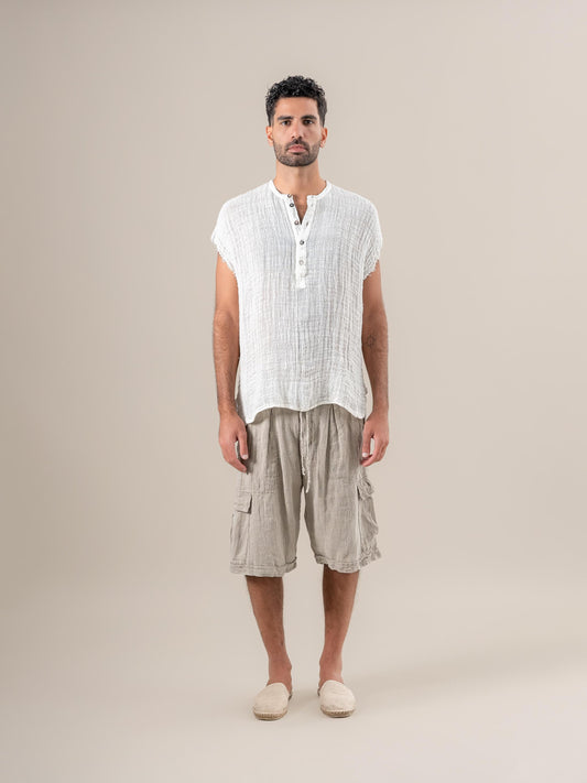 Bermuda Lavoro Tela Country Naturale BERMUDA LAVORO tela country 12 Bottega Di Brunella