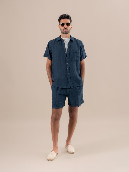 Camicia Peppe Battista Borragine CAMICIA PEPPE m/m collo battista 265 Bottega Di Brunella