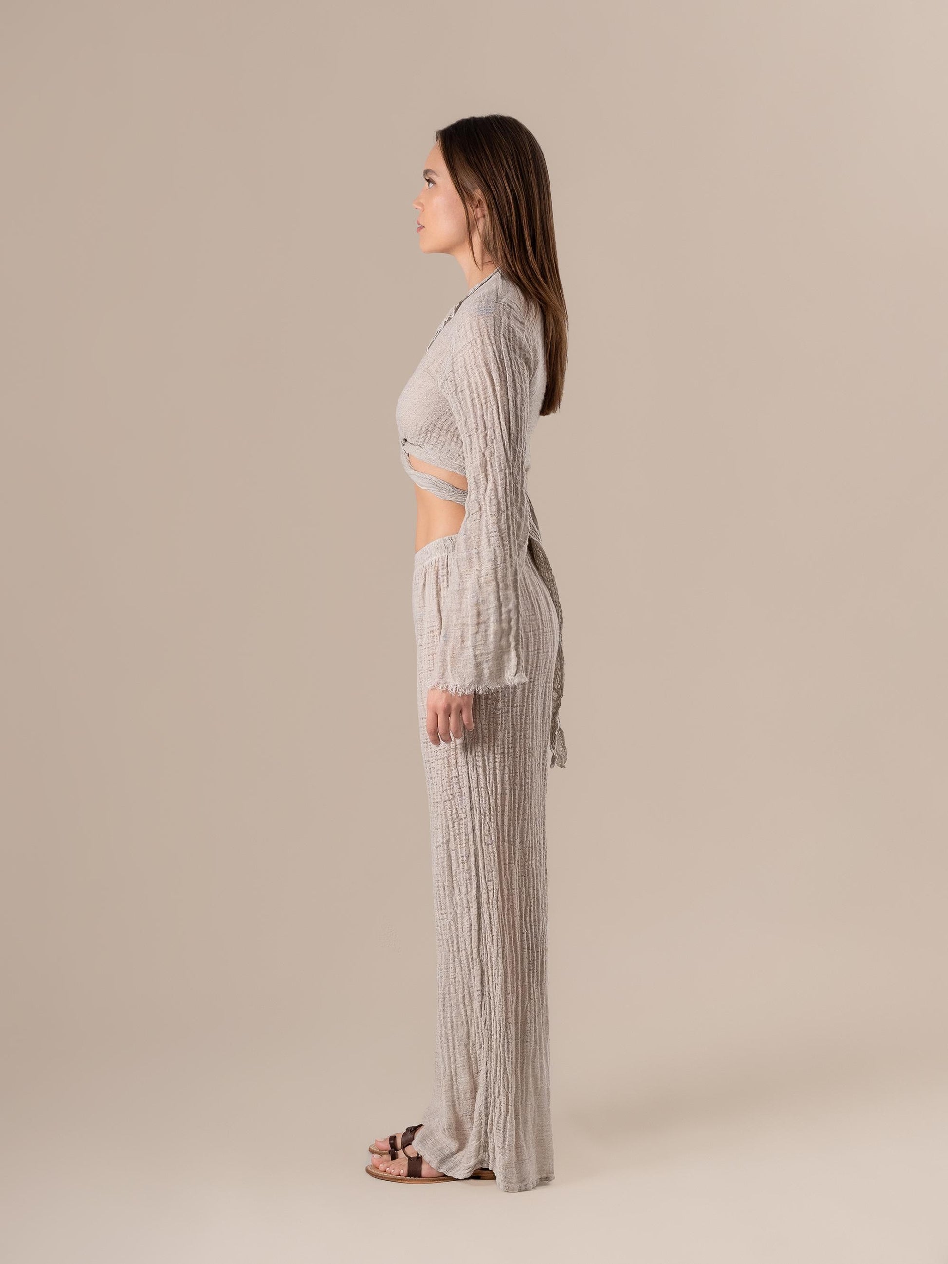 Pantalone Rock Garzata Naturale PANTALONE ROCK garzata 12 Bottega Di Brunella