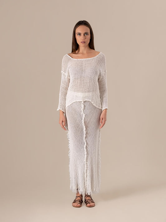 Maglia Bambusa Campagna Latte MAGLIA BAMBUSA campagna 33 Bottega Di Brunella