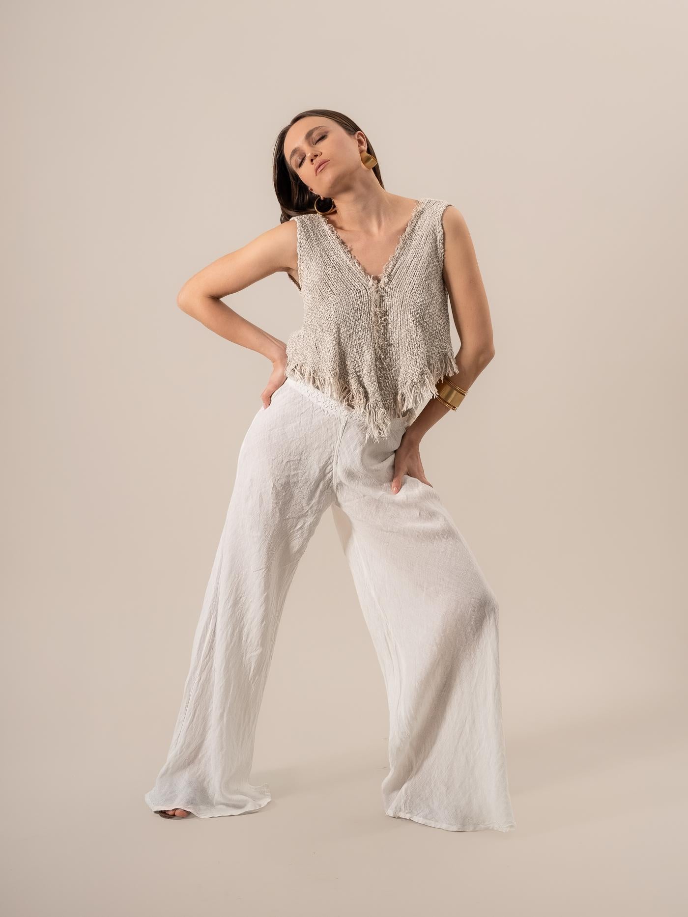 Top Mini Bazaar Tela Campo Naturale TOP MN BAZAAR tela campo 12 Bottega Di Brunella