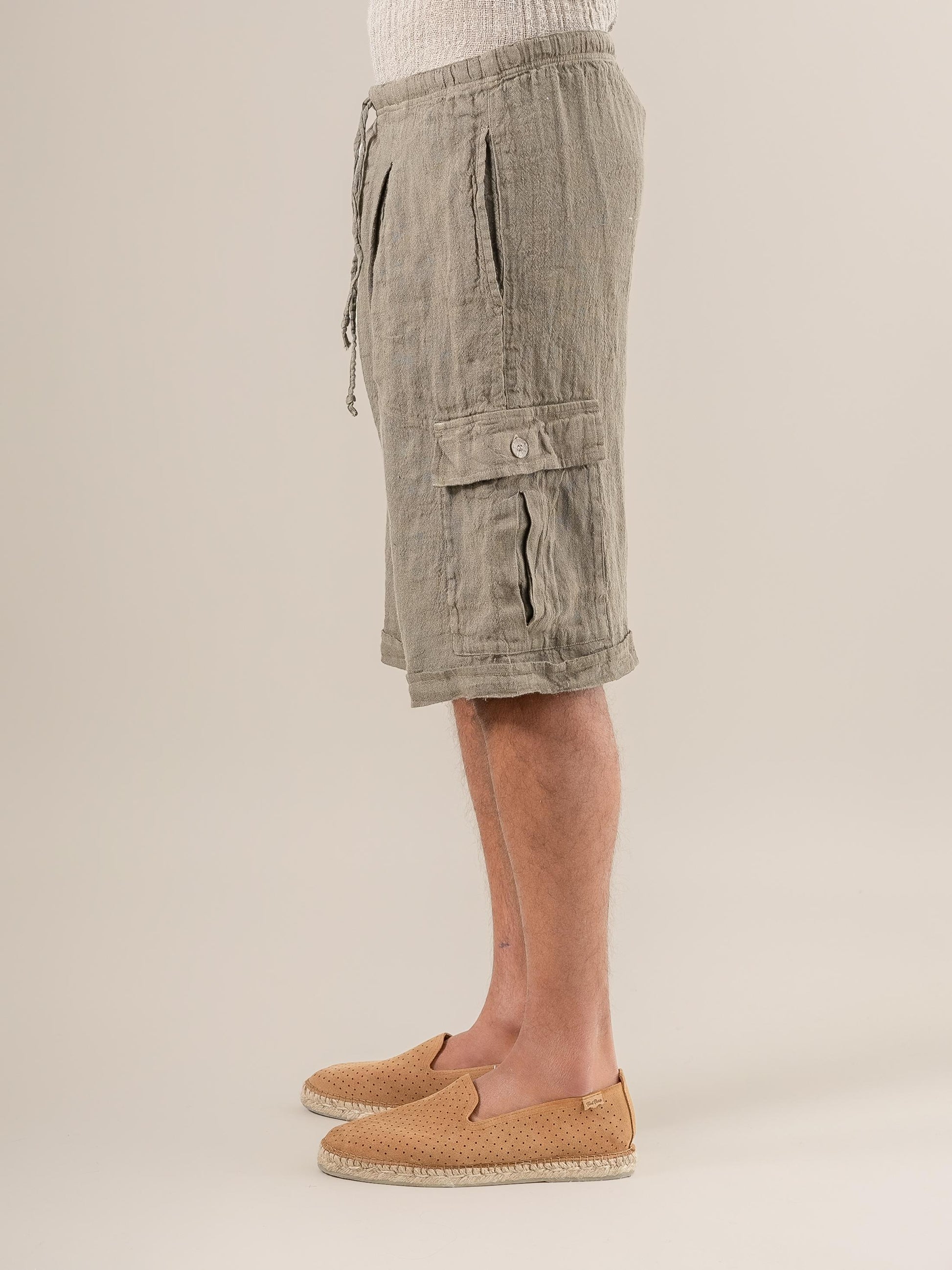 Bermuda Lavoro Tela Country Fossile BERMUDA LAVORO tela country 284 Bottega Di Brunella