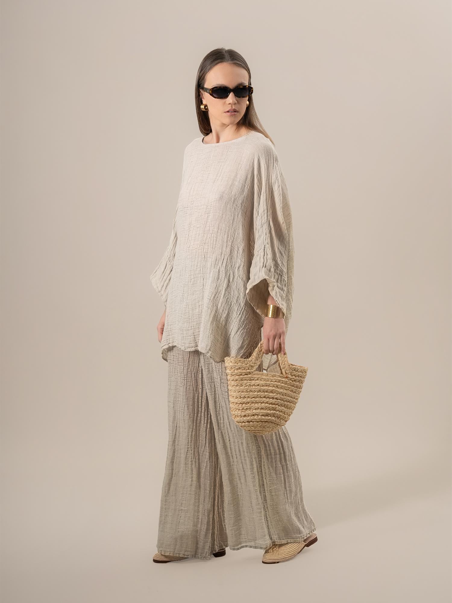 Camicia Hip Hop Garzata Naturale CAMICIA HIP HOP garzata 12 Bottega Di Brunella