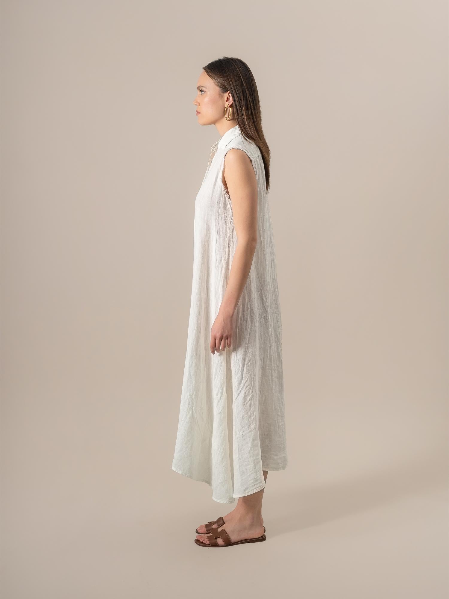 Vestito Orchidea Battista Latte VESTITO ORCHIDEA BATTISTA 33 Bottega Di Brunella