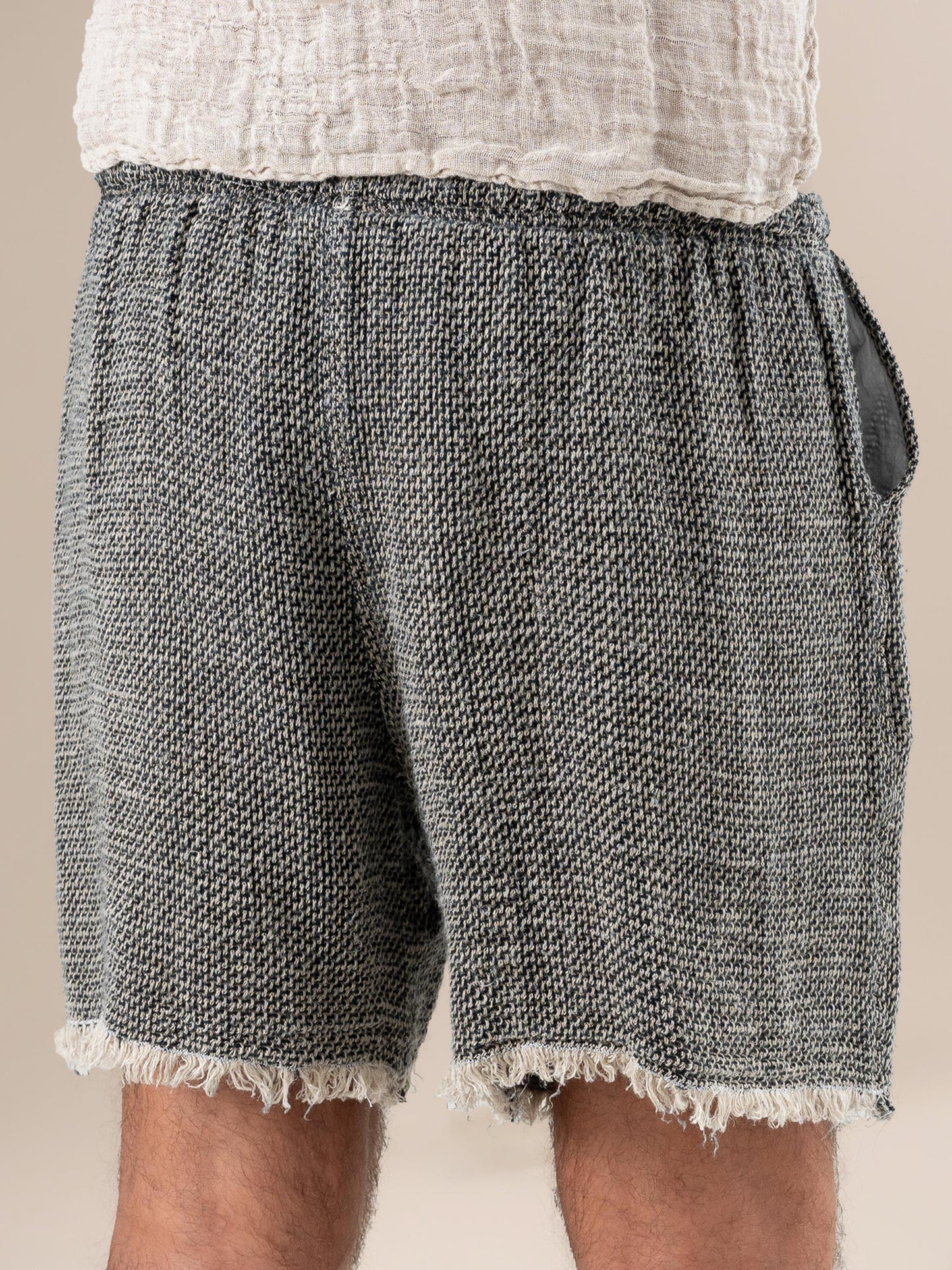 Shorts Amalfi Aida Nera Naturale SHORT AMALFI aida nera 12 Bottega Di Brunella