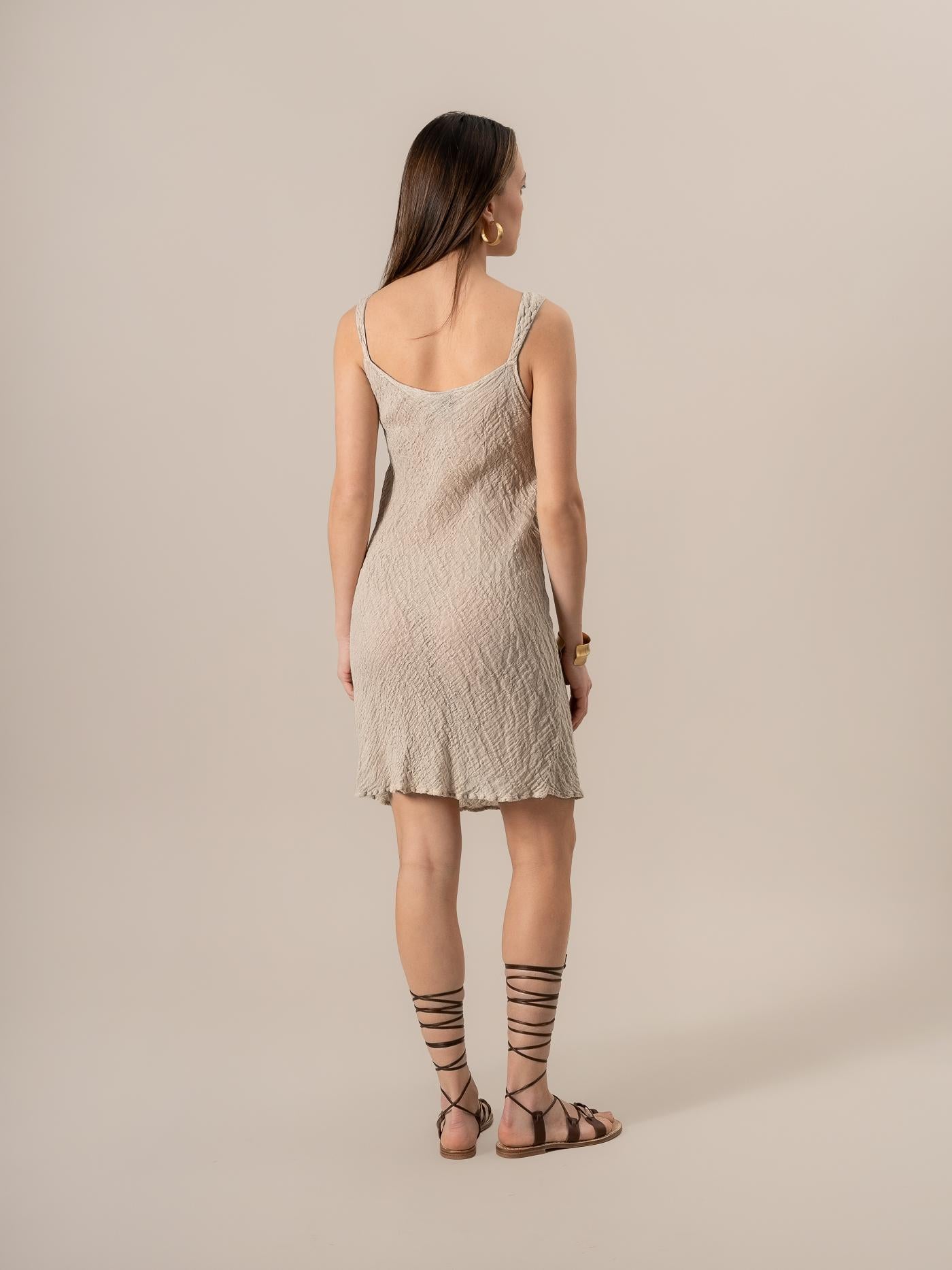 Vestito Sottoveste Mini Garzata Naturale SOTTOVESTE MINI garzata 12 Bottega Di Brunella