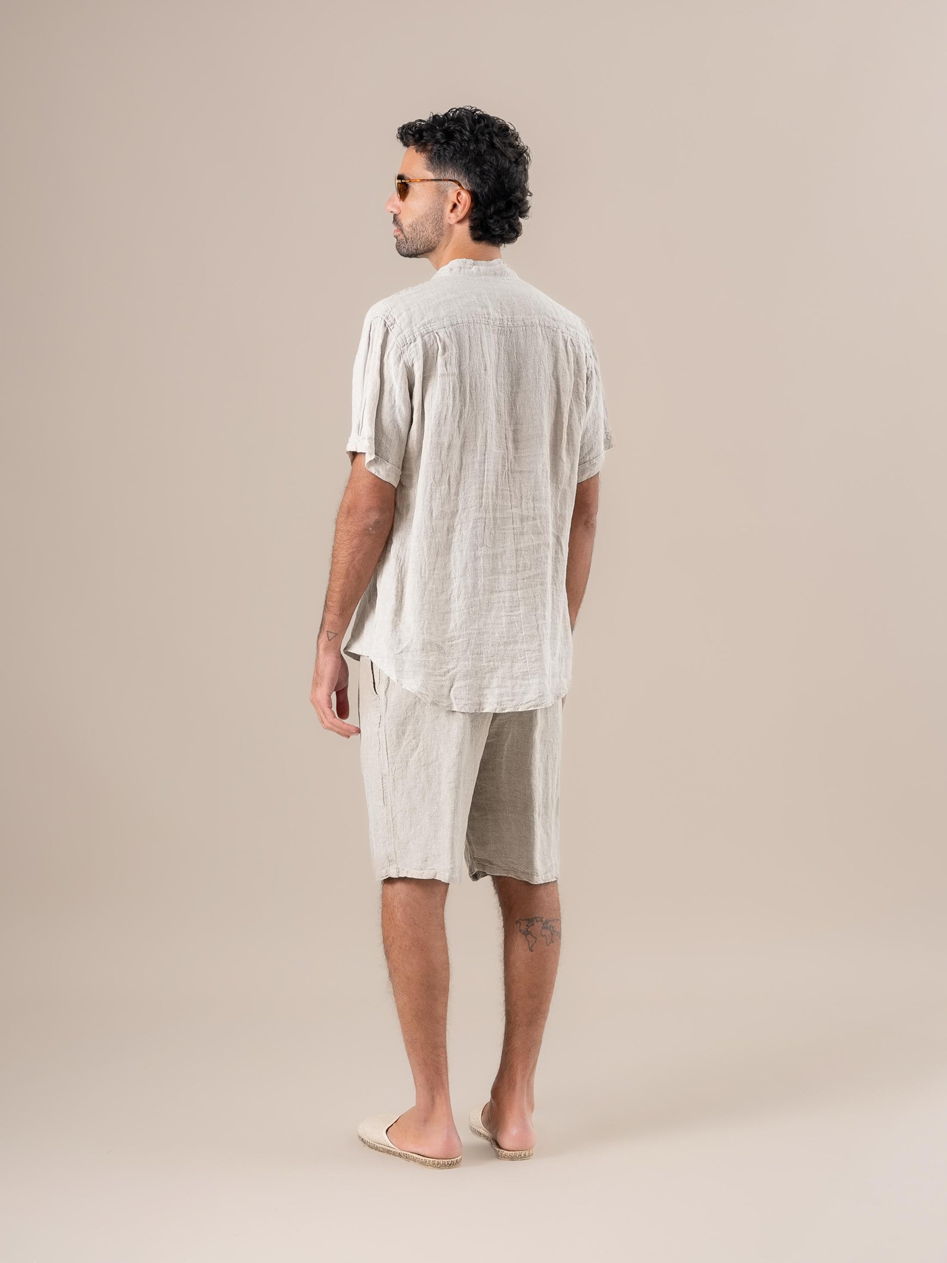 Camicia Peppe M/M Coreana Battista Naturale CAMICIA PEPPE m/m kor battista 12 Bottega Di Brunella