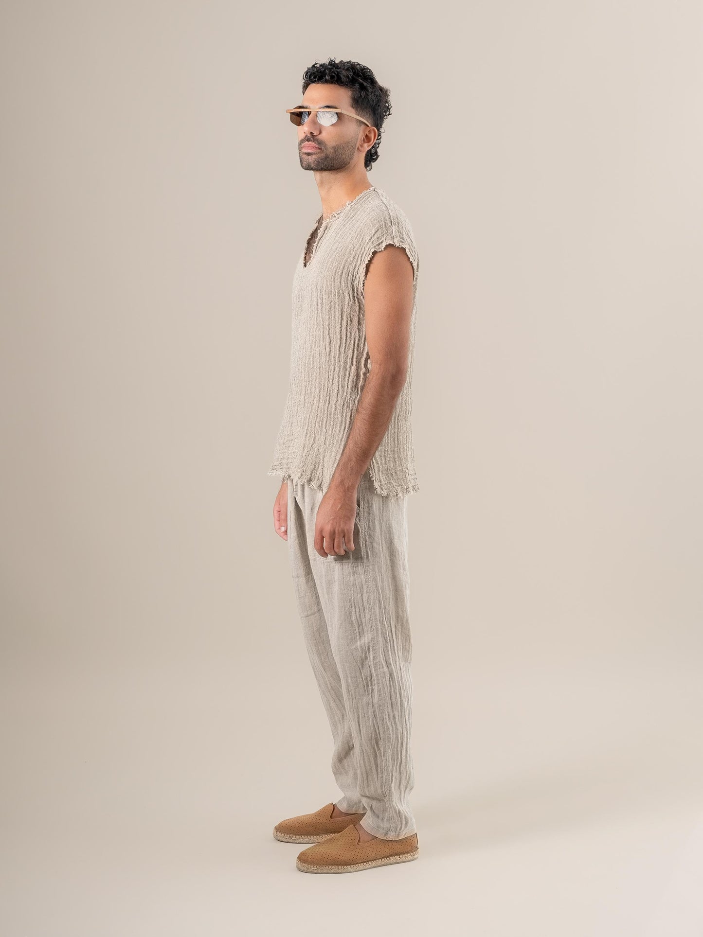 Maglia Sandokan G/M Ulivo Naturale MAGLIA SANDOKAN G/M ulivo 12 Bottega Di Brunella