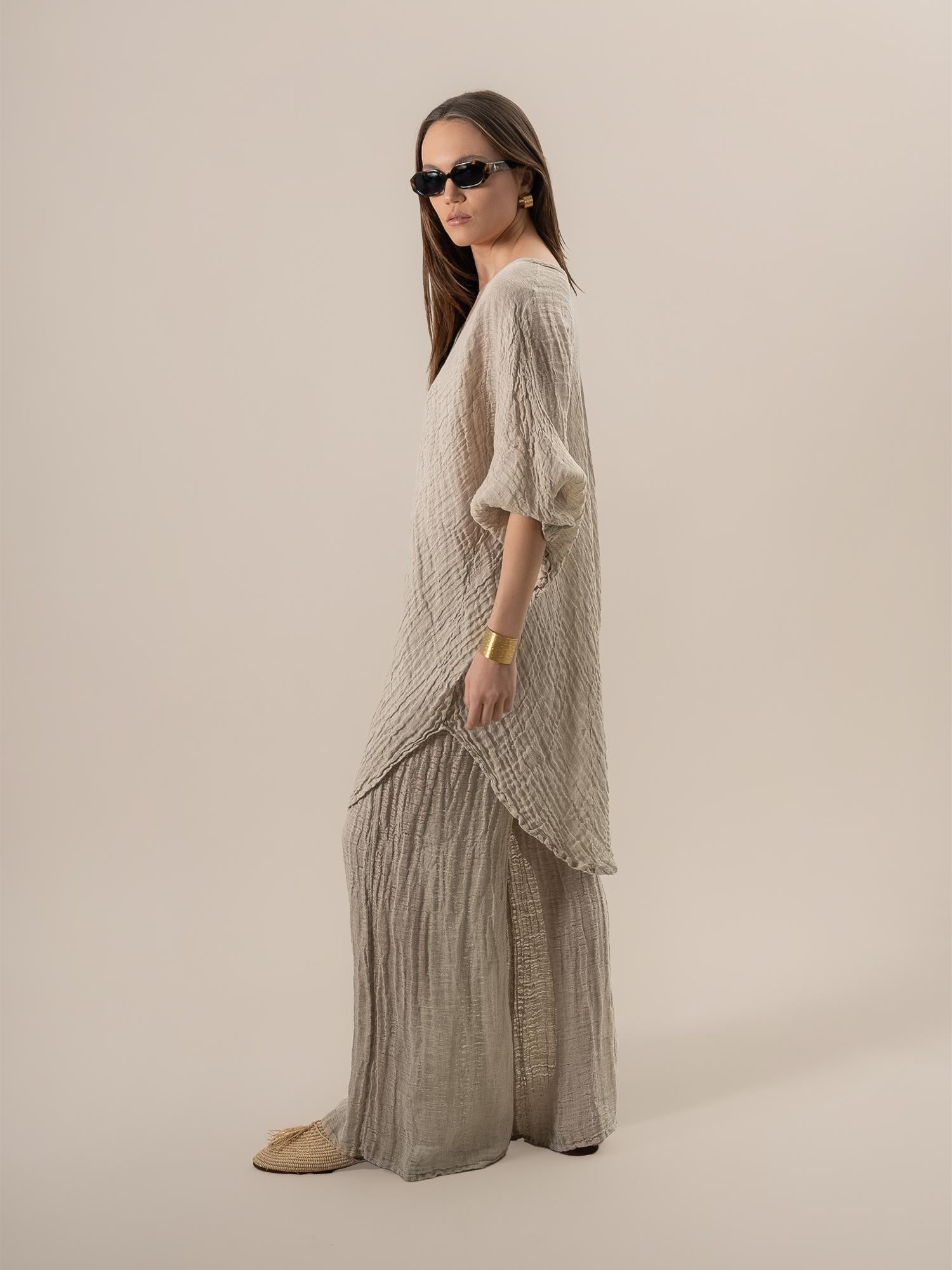 Camicia Fausta Garzata Naturale CAMICIA FAUSTA garzata 12 Bottega Di Brunella