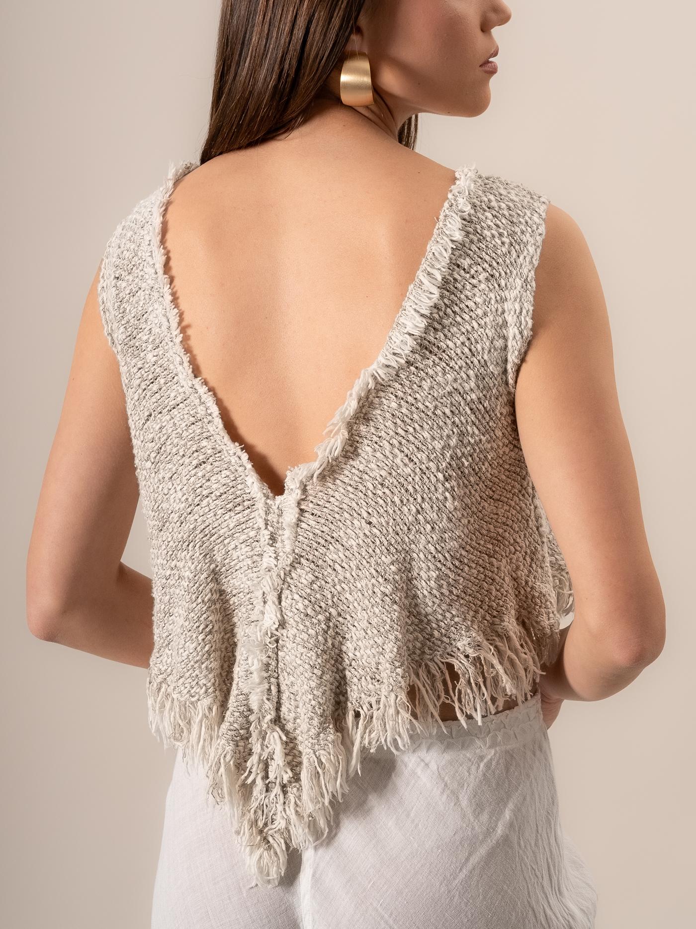 Top Mini Bazaar Tela Campo Naturale TOP MN BAZAAR tela campo 12 Bottega Di Brunella