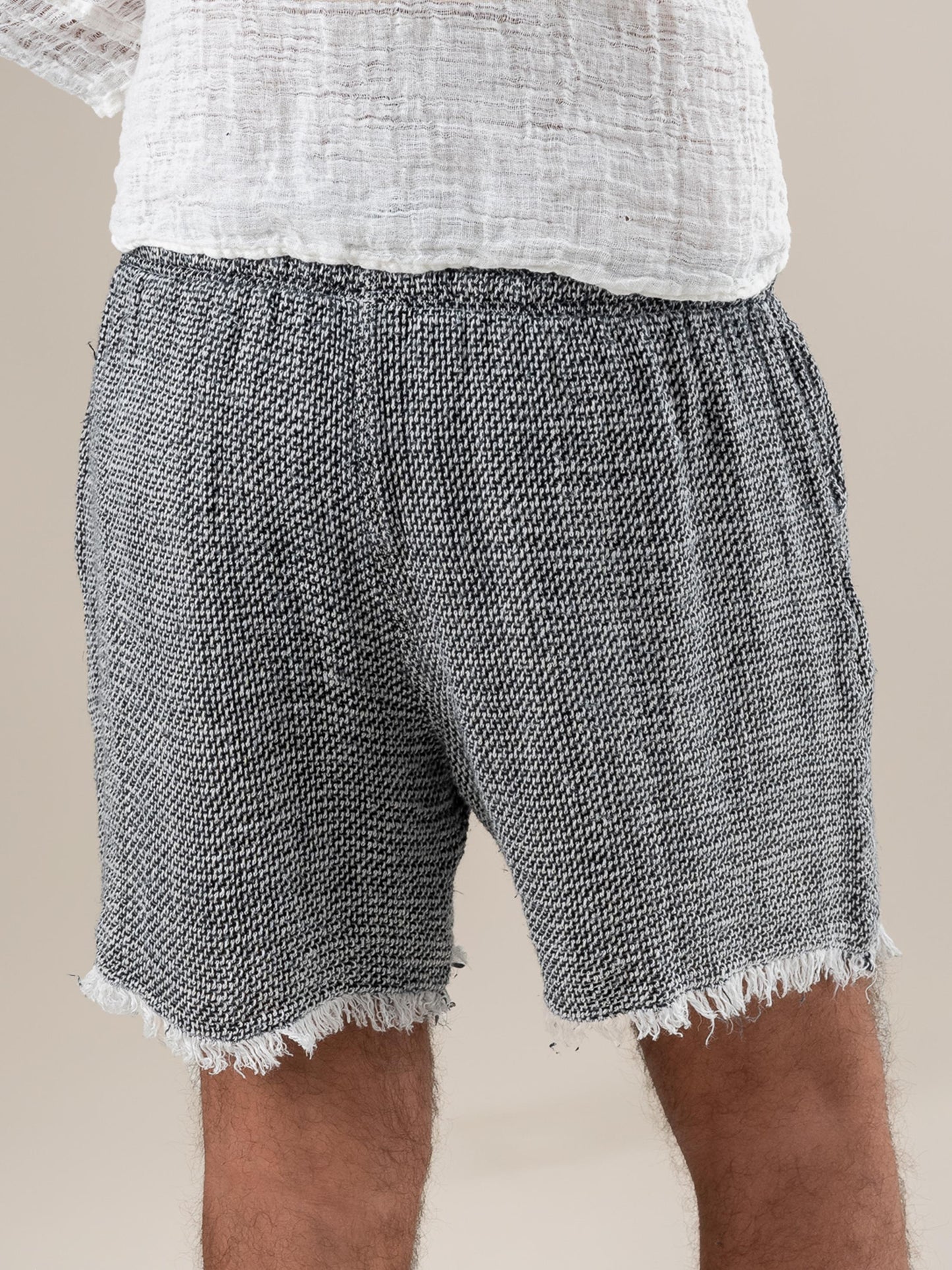 Shorts Amalfi Aida Nera Latte SHORT AMALFI aida nera 33 Bottega Di Brunella