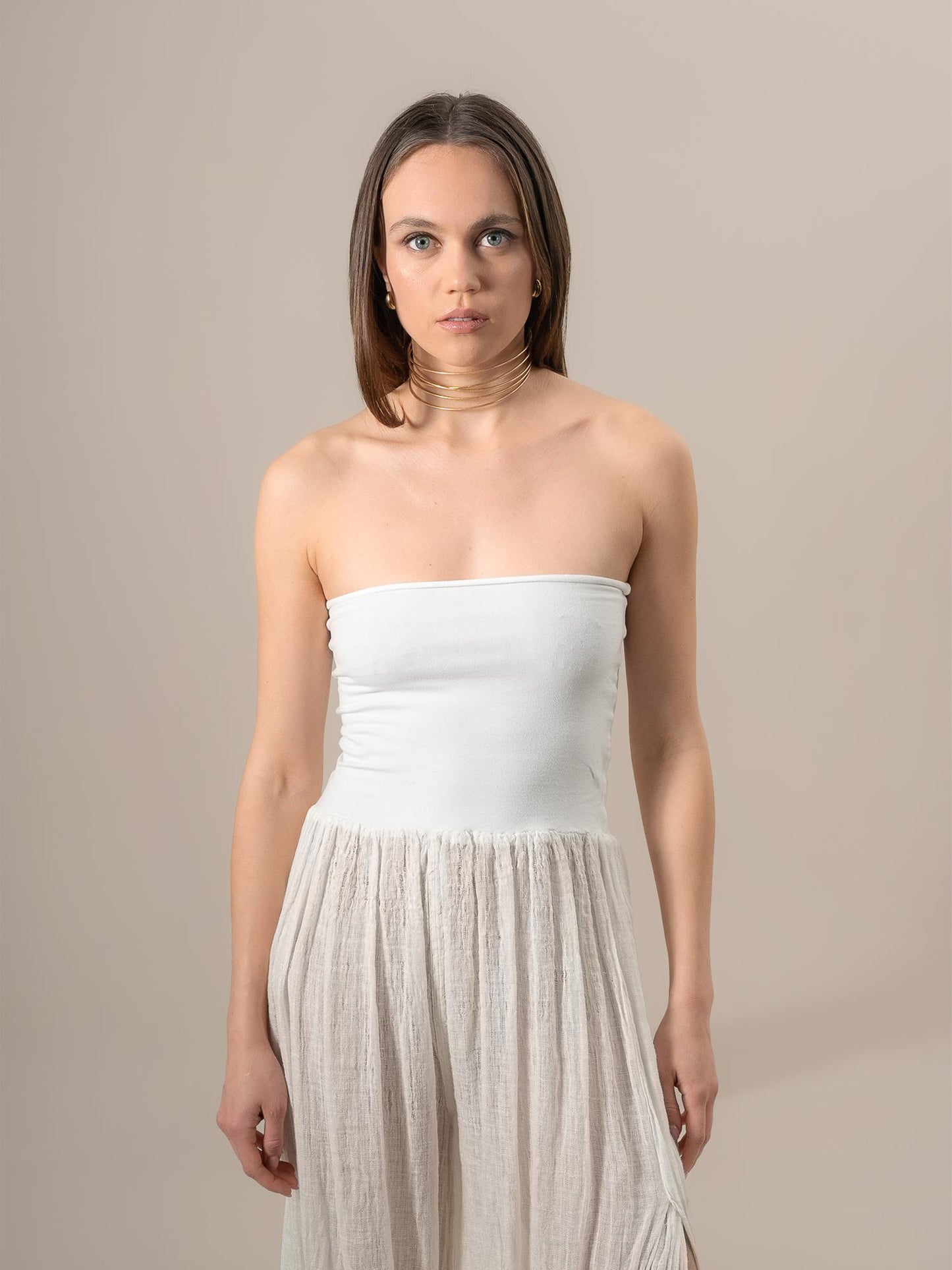 Pantalone Pesce Garzata Latte PANTALONE PESCE GARZATA 33 Bottega Di Brunella