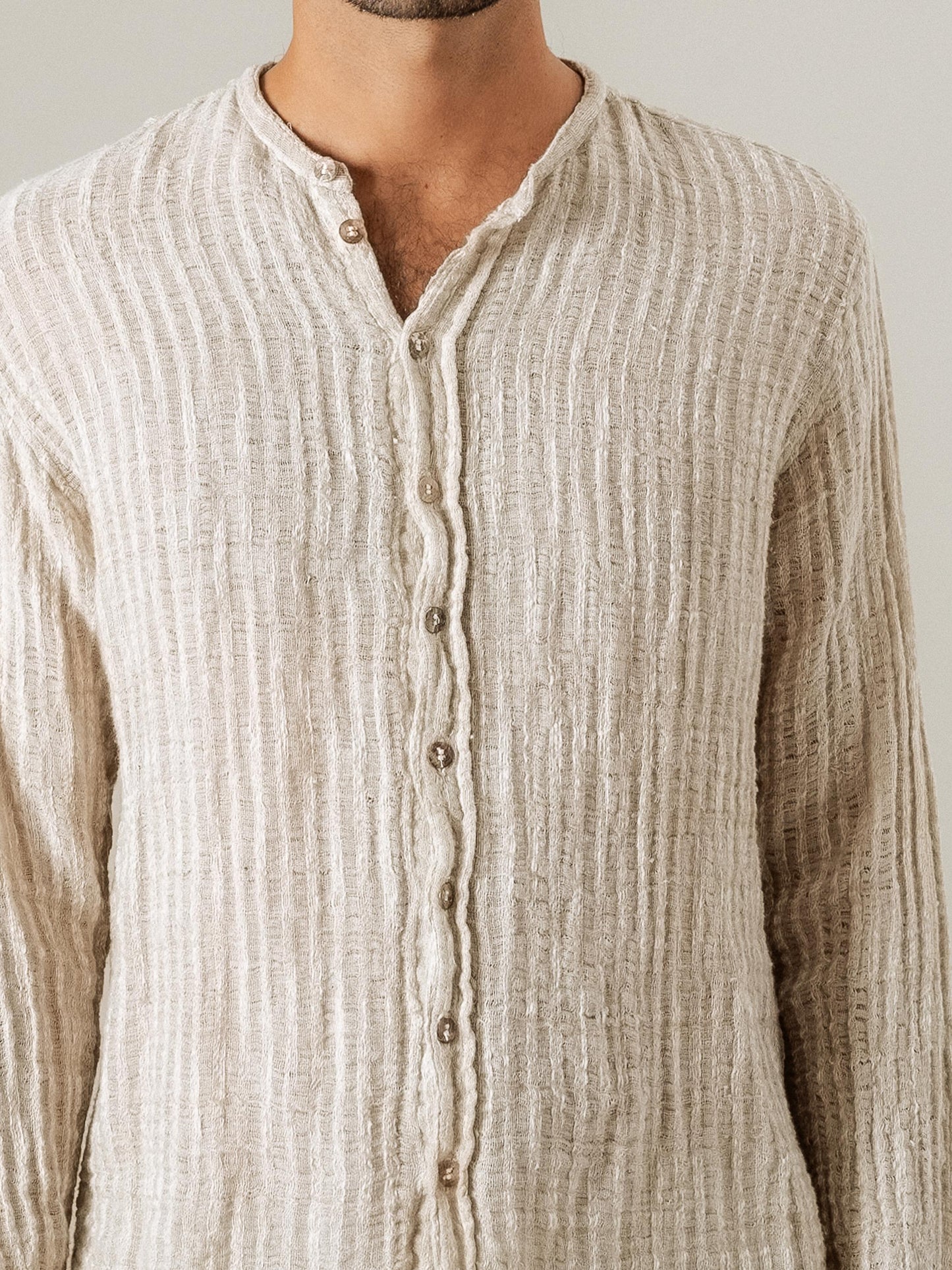 Camicia Marco Garza Uffizi Naturale CAMICIA MARCO GARZA UFFIZI 12 Bottega Di Brunella